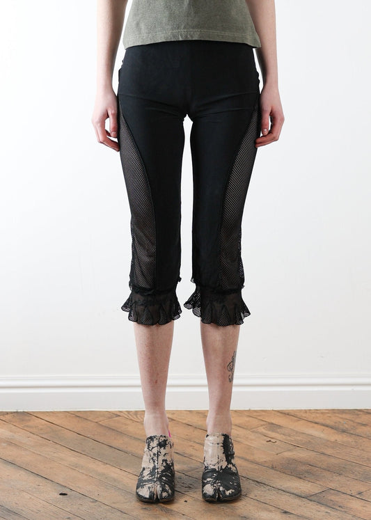 Prada 3/4 Black Capri Tro rs