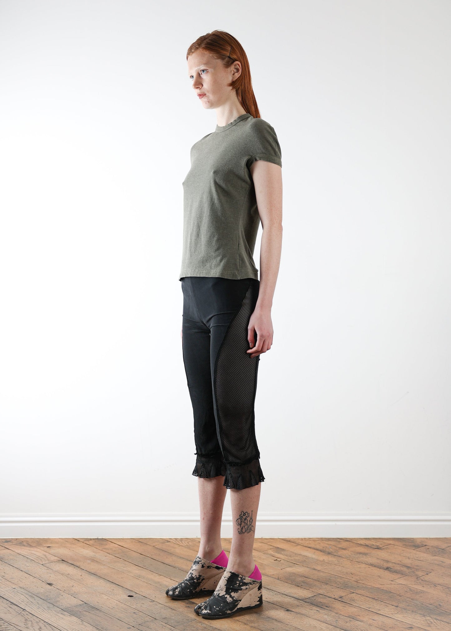 Prada 3/4 Black Capri Tro rs