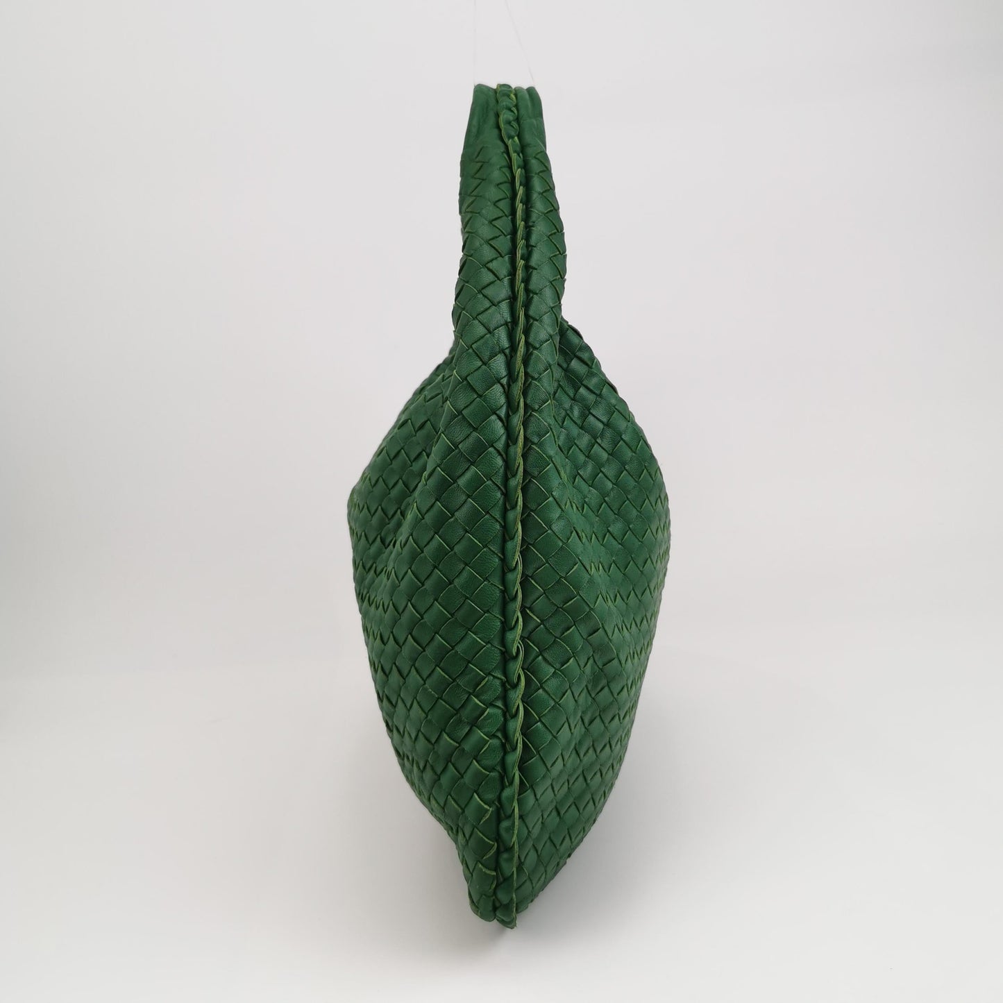 Bottega Veneta Veneta Hobo Medium Large Parakeet Green 47cm Lambskin Leather