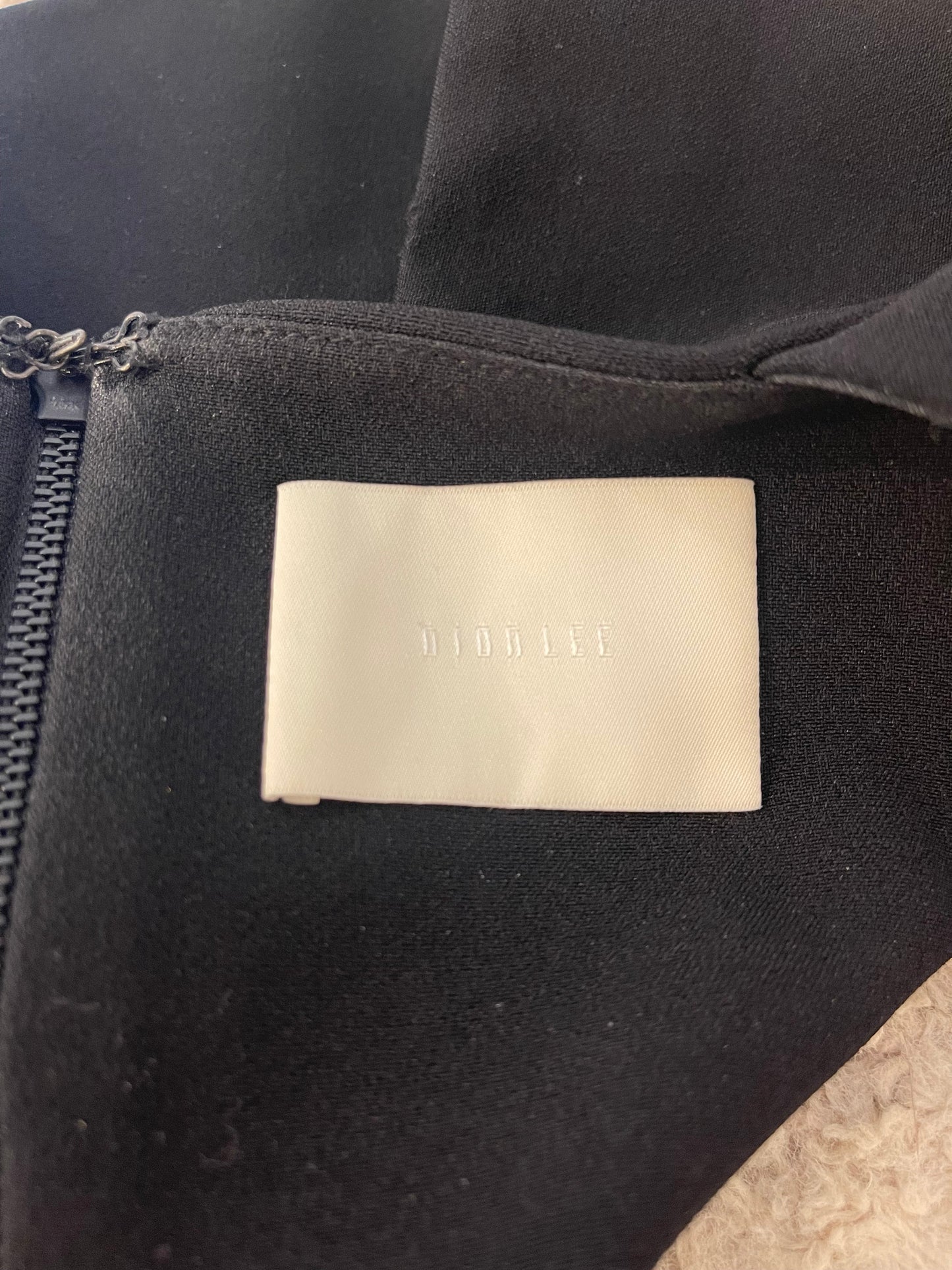 Dion Lee Black Top with Metal and Cut Out Details Size FR 36 (UK 8)