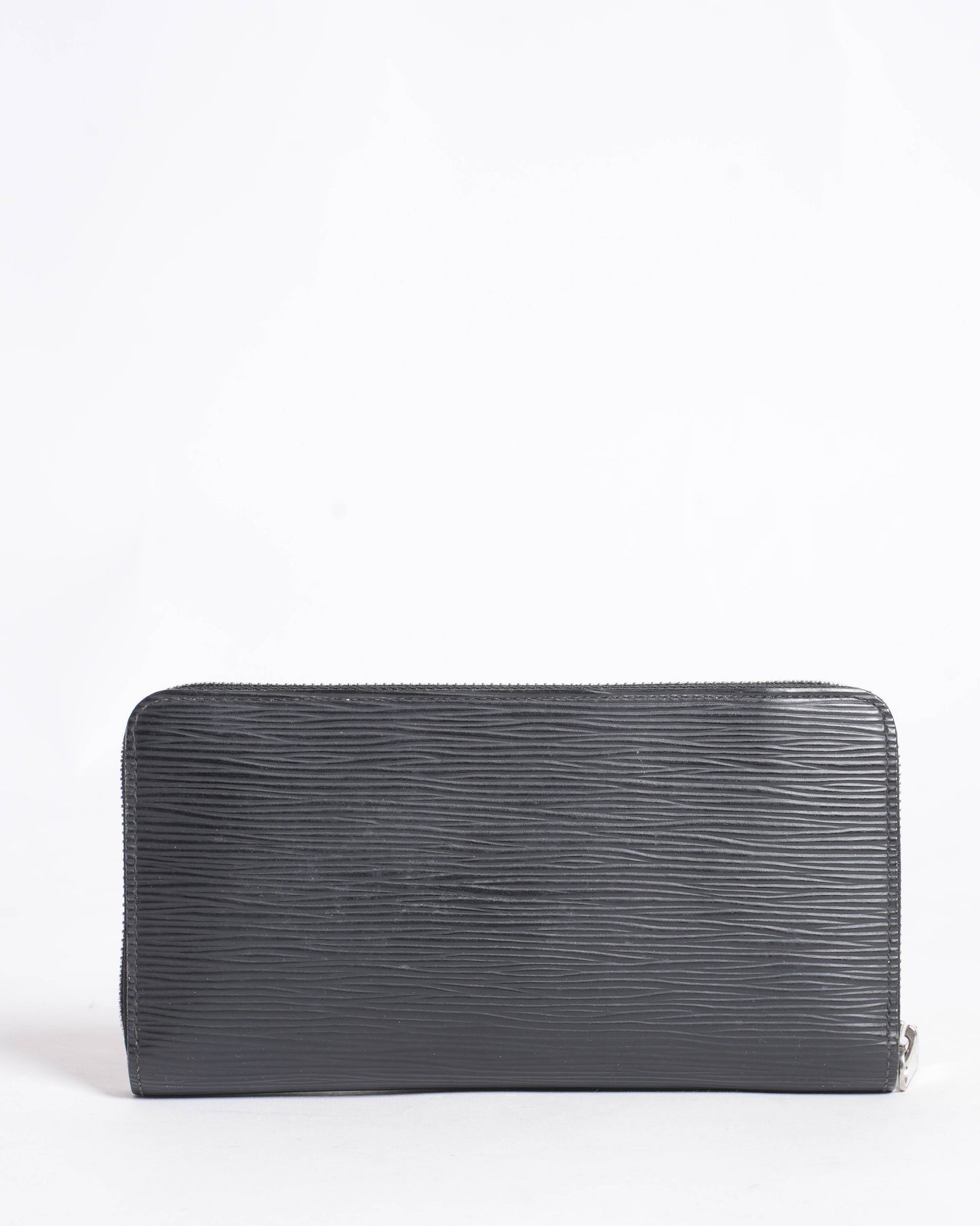 Louis Vuitton Epi Leather Zip Around Wallet In Black