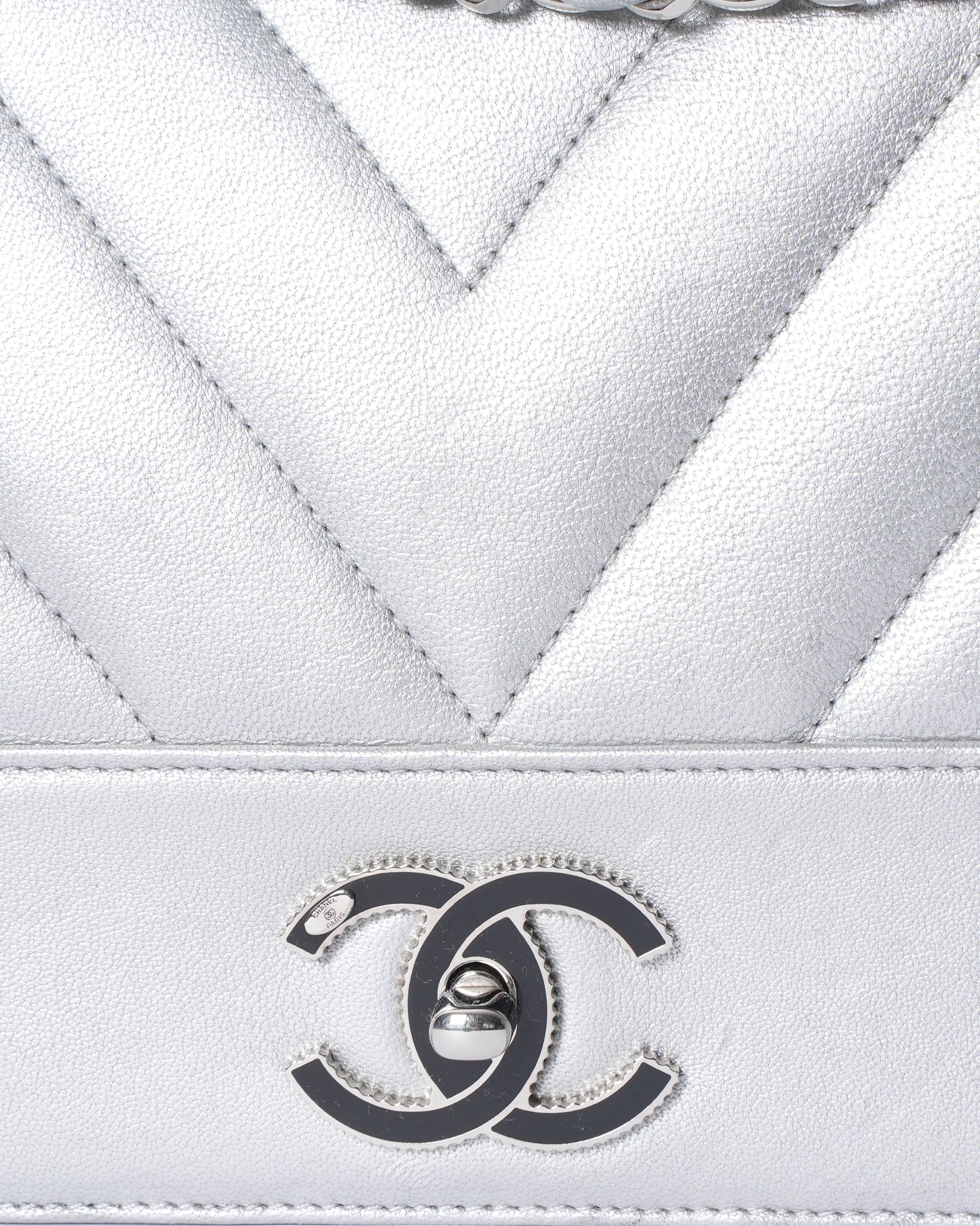 Chanel Madmemoiselle   Flap Bag In Chevron Sheepskin