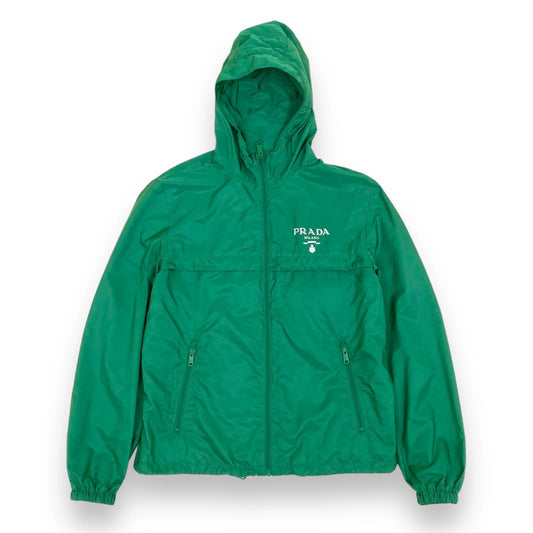 PRADA RE-NYLON BLOUSON WINDBREAKER JACKET GREEN L