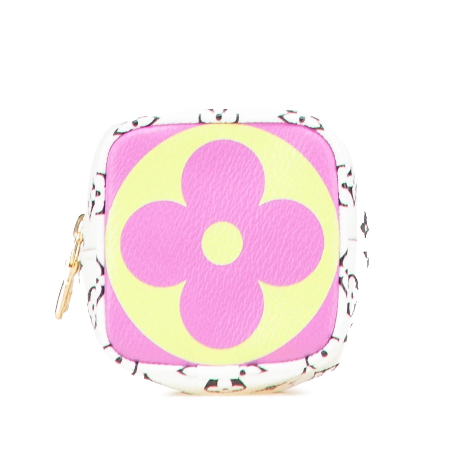 Purple Louis Vuitton Monogram Giant Cube Coin Pouch