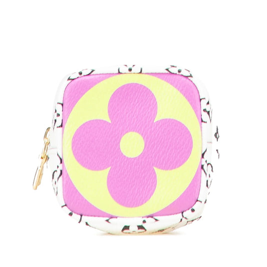 Purple Louis Vuitton Monogram Giant Cube Coin Pouch