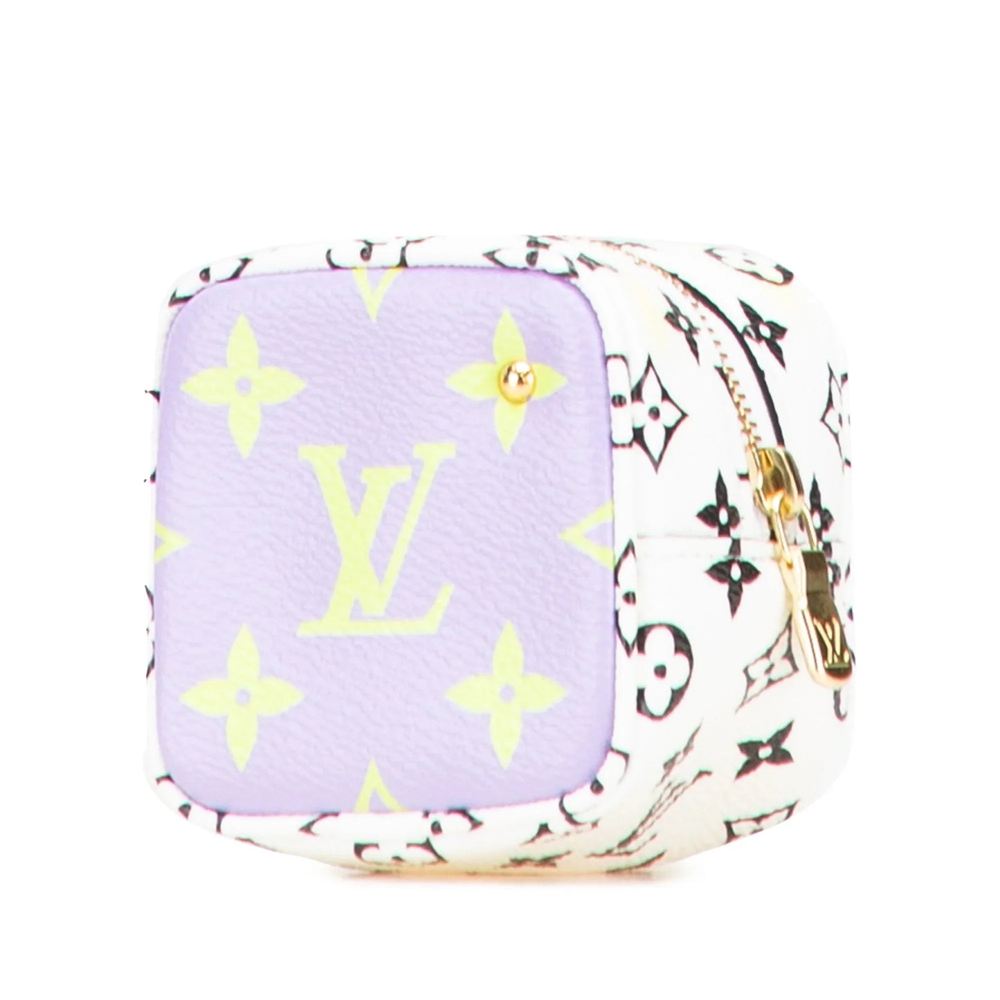 Purple Louis Vuitton Monogram Giant Cube Coin Pouch
