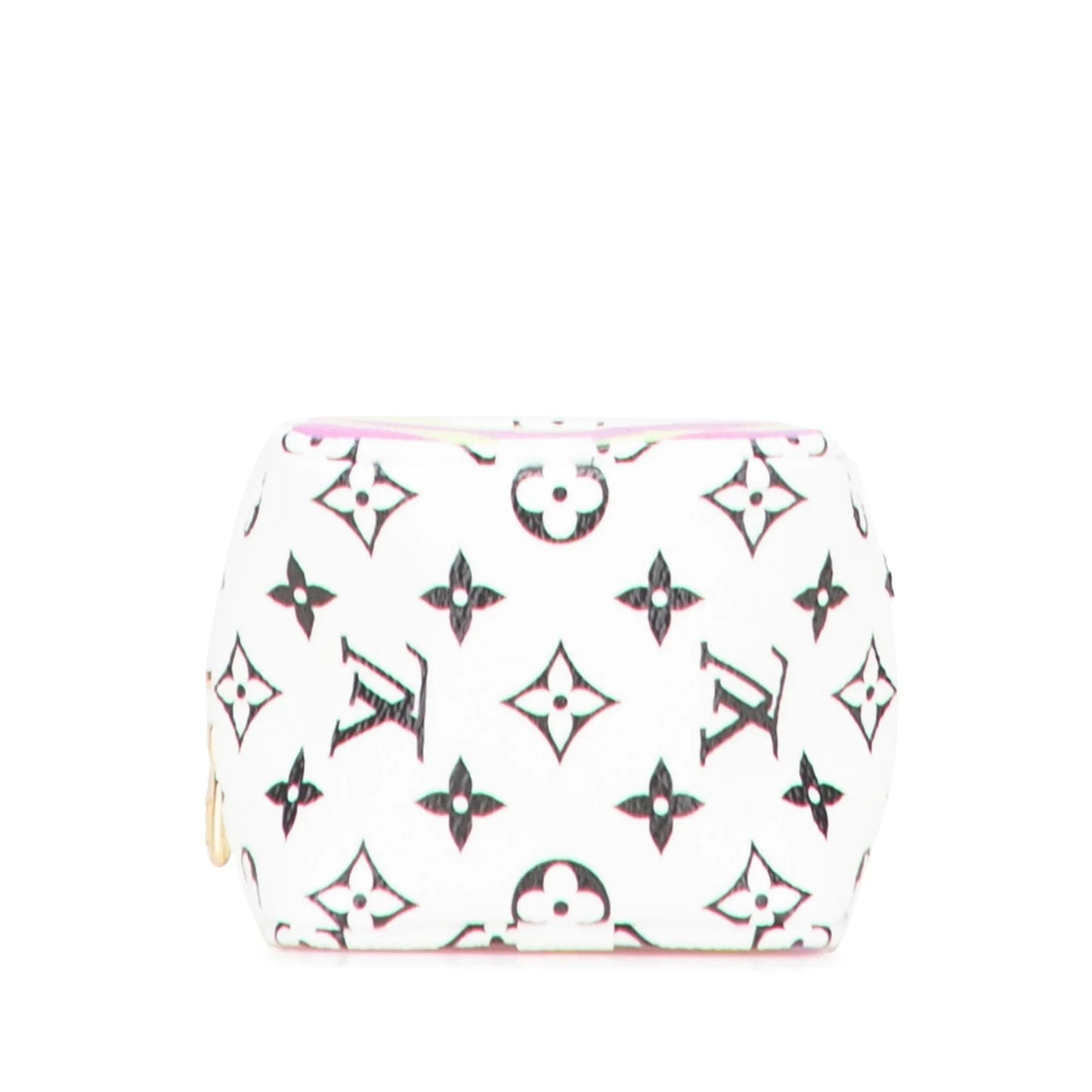 Purple Louis Vuitton Monogram Giant Cube Coin Pouch