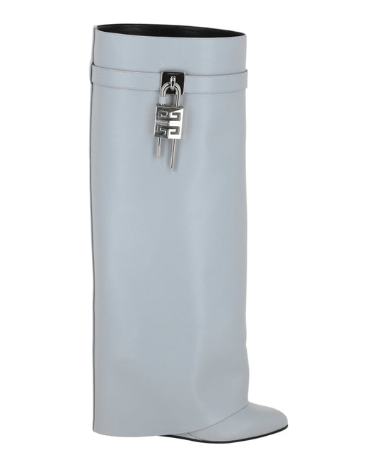 Givenchy Womens Shark Lock Boots Wide Fit In Leather