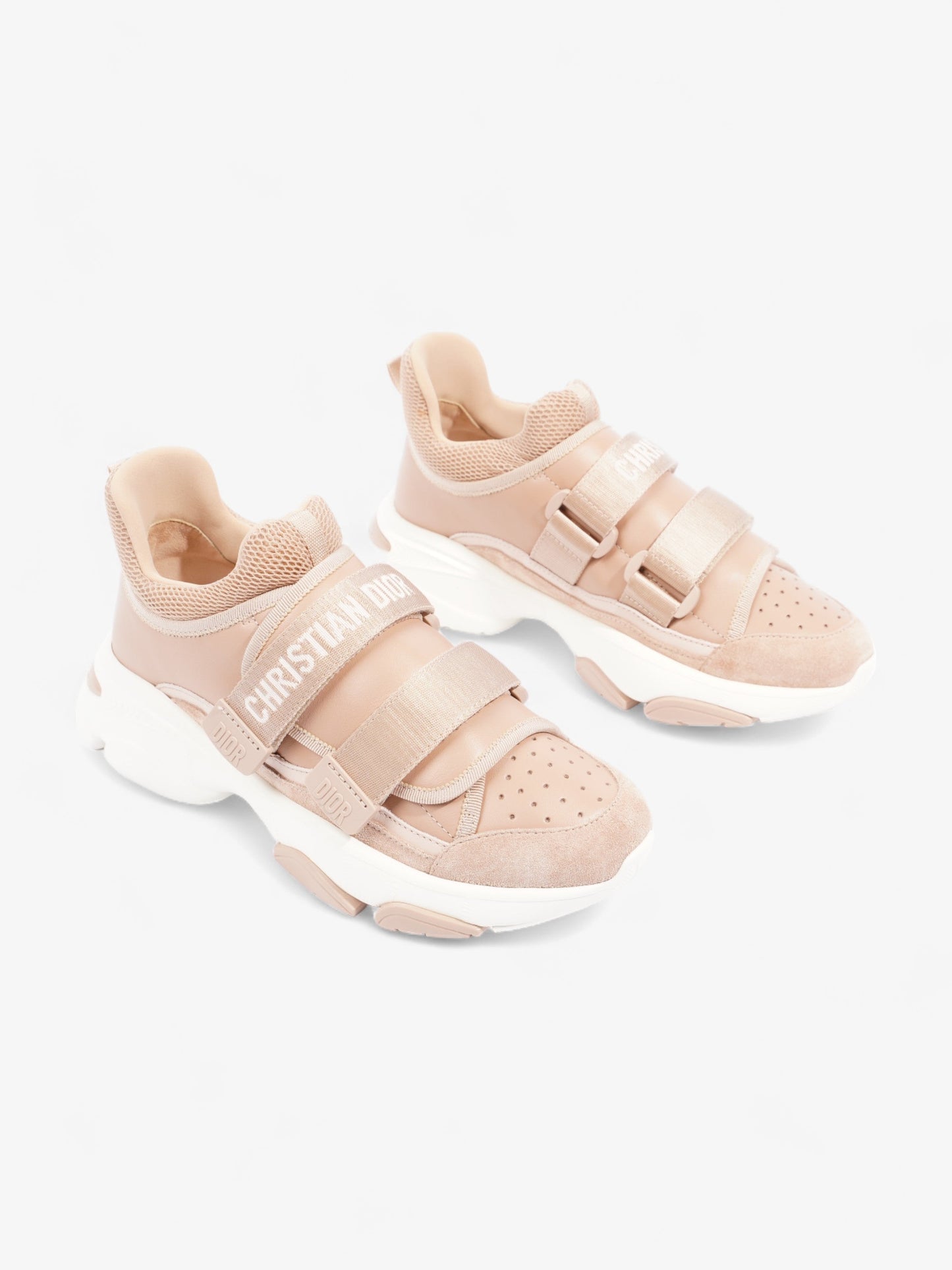 Christian Dior D-Wander Low Top  Nude Leather EU 37 UK 4