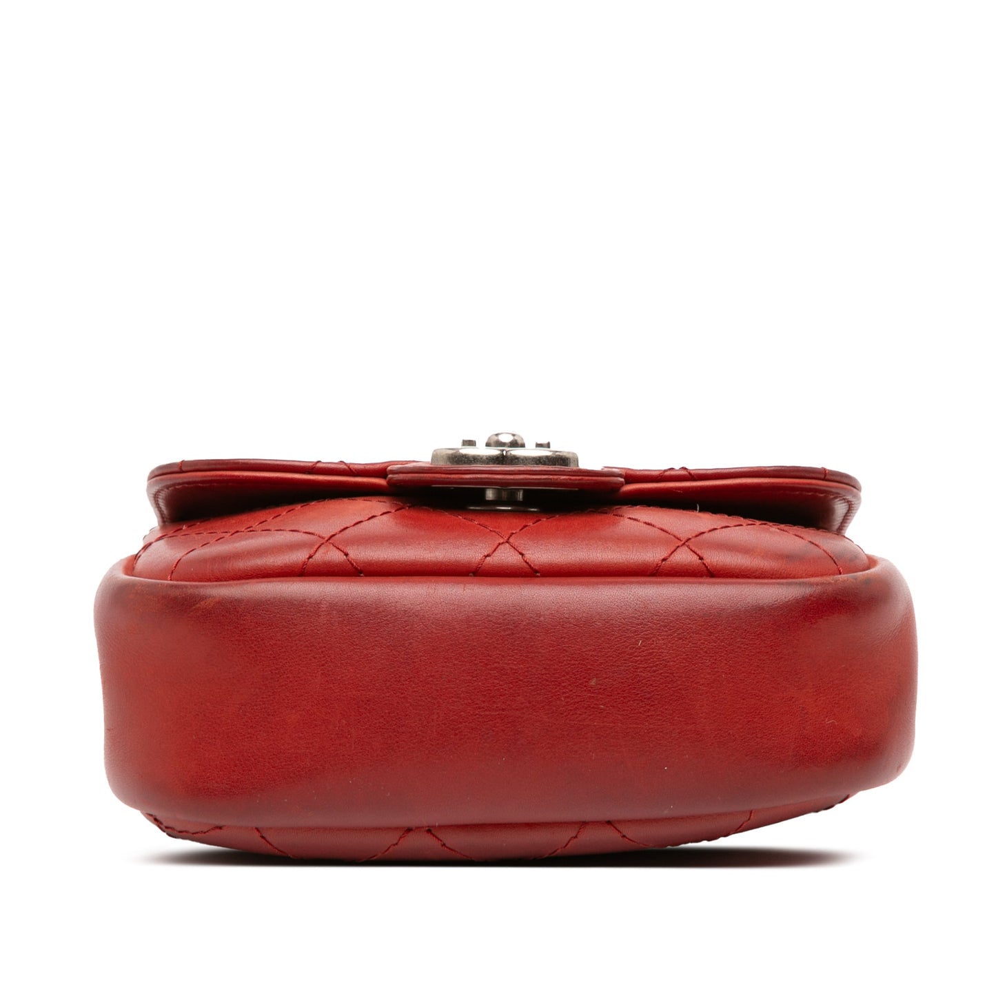 Red Chanel Paris Dallas Goatskin Wild Stitch Flap Crossbody Bag