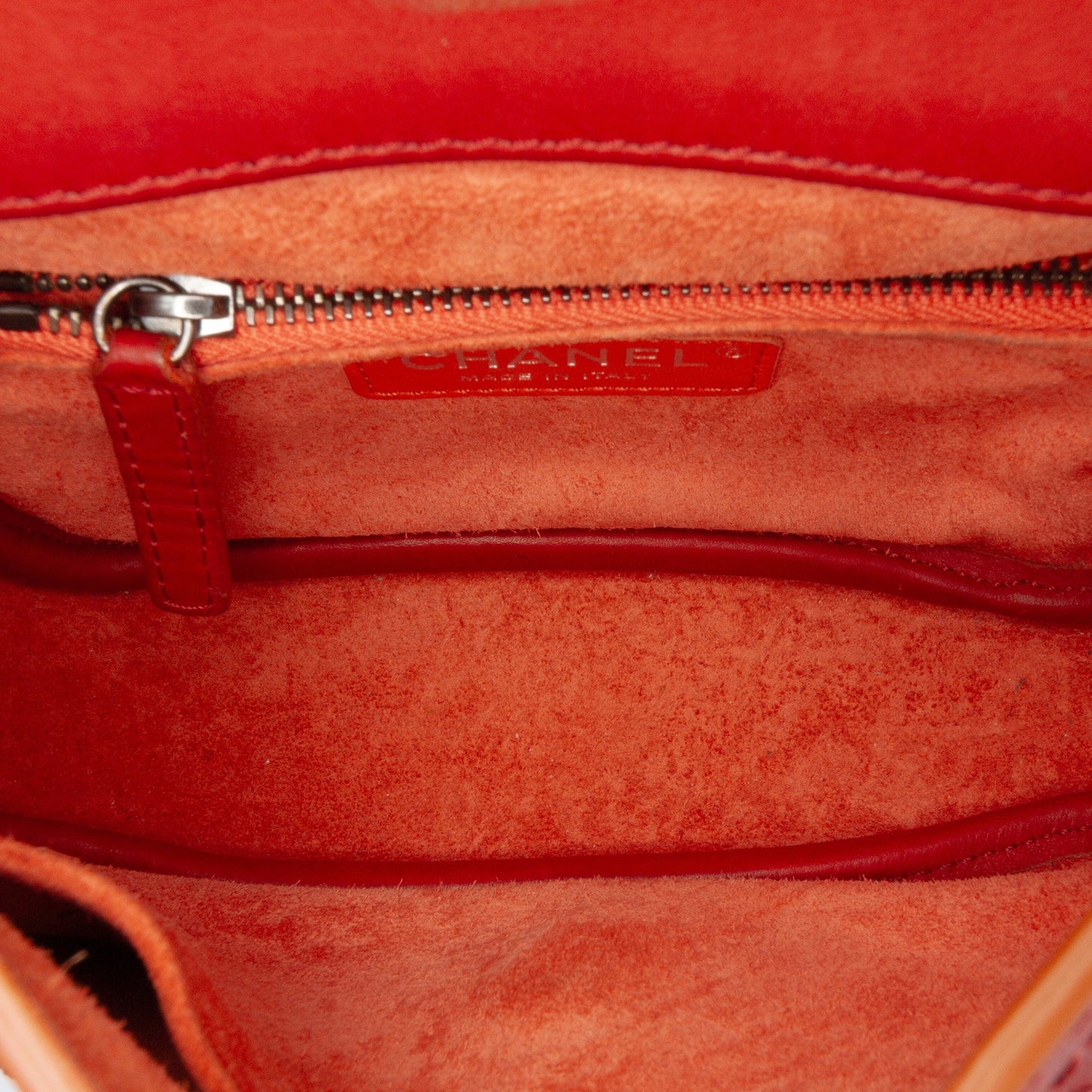 Red Chanel Paris Dallas Goatskin Wild Stitch Flap Crossbody Bag