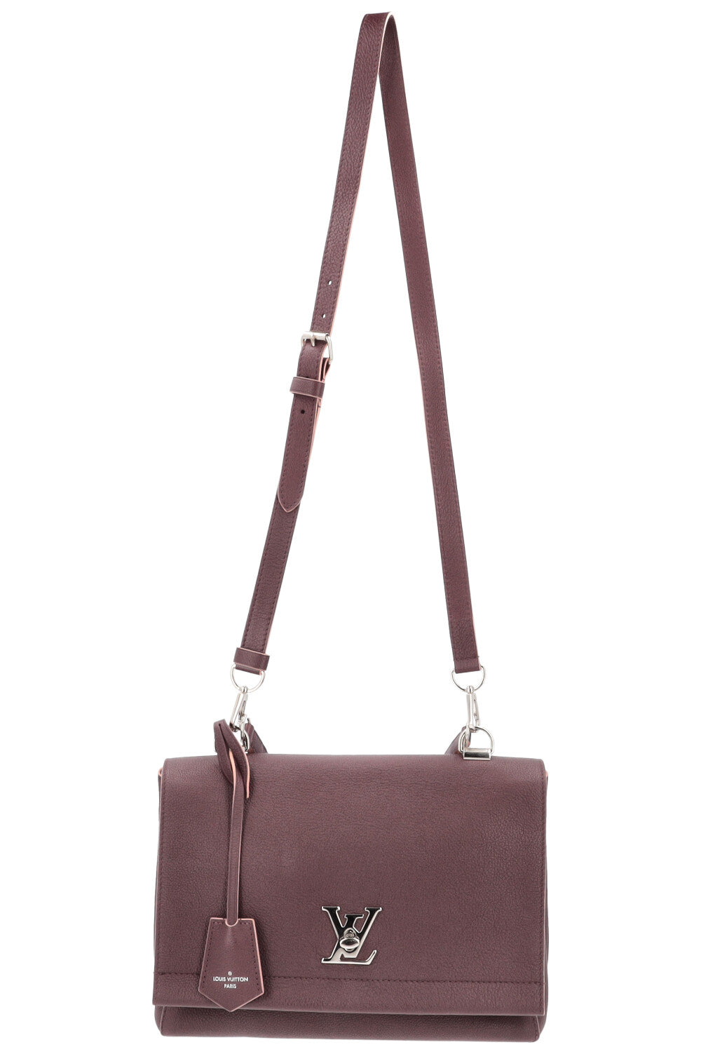LOUIS VUITTON Lock Me II Handbag MM Prune