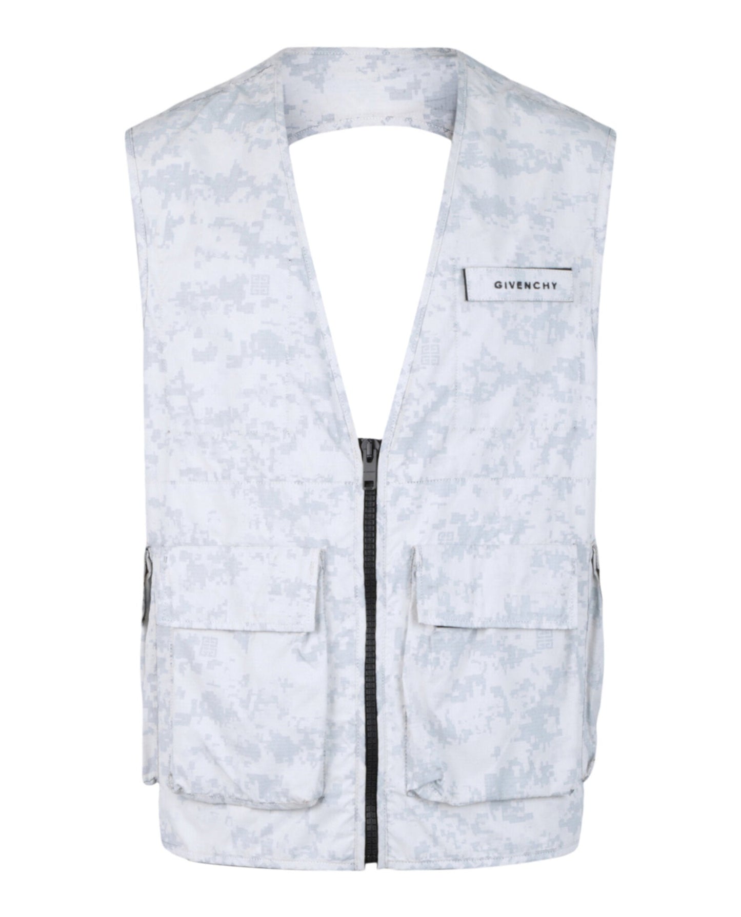 Givenchy Mens Camouflage Cargo Vest