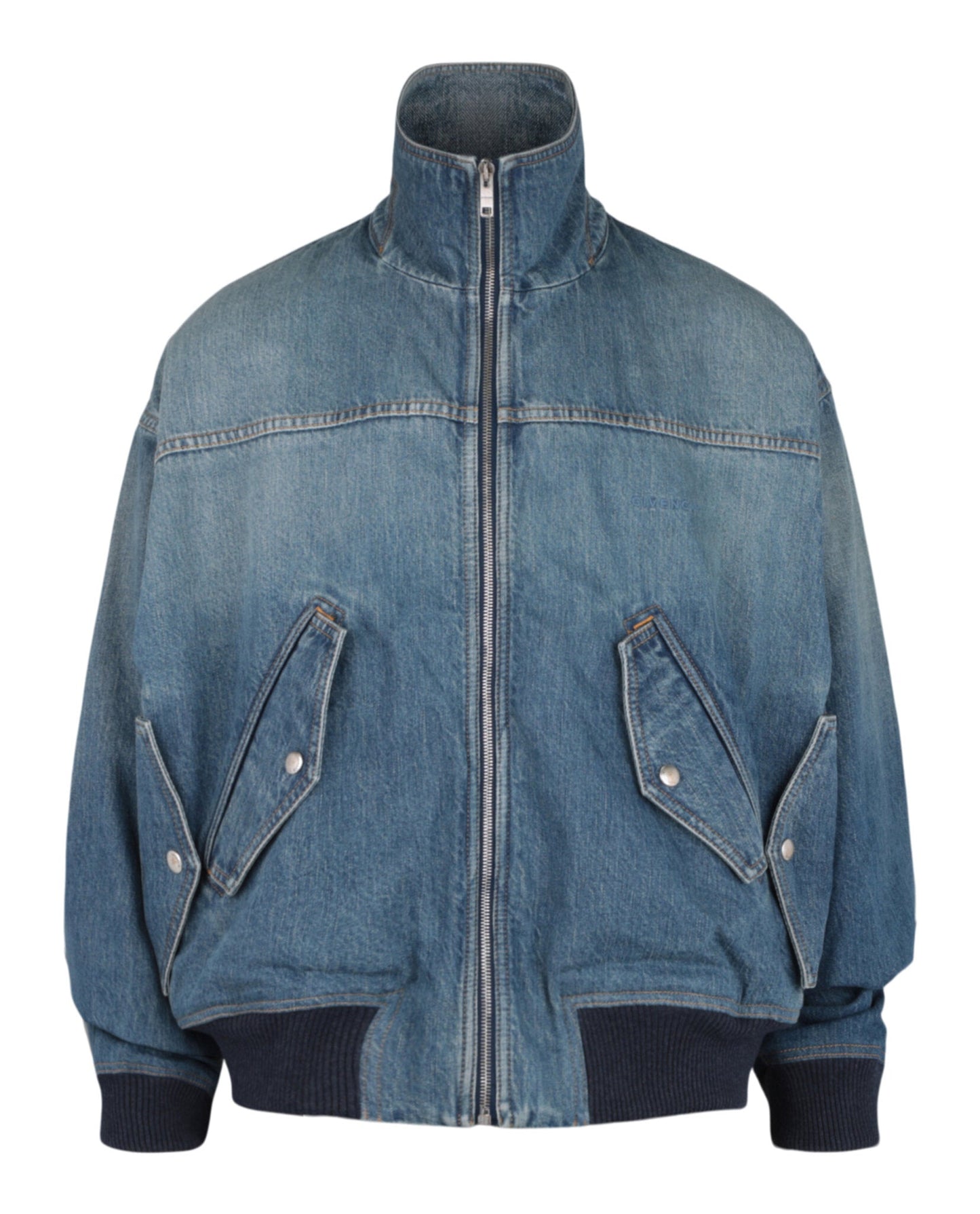 Givenchy Mens Four Pocket Denim Bomber