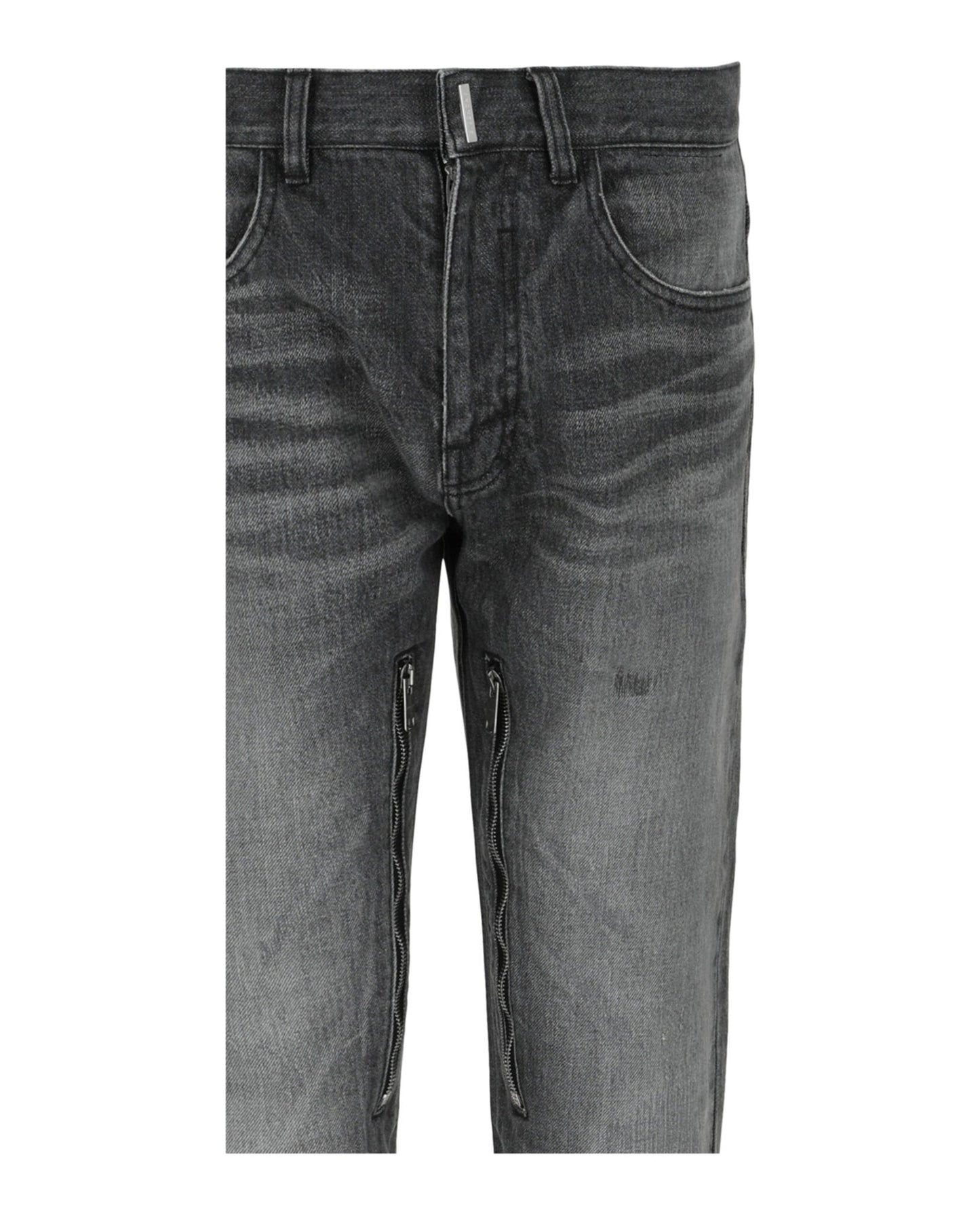 Givenchy Mens Distressed Straight Fit Jeans