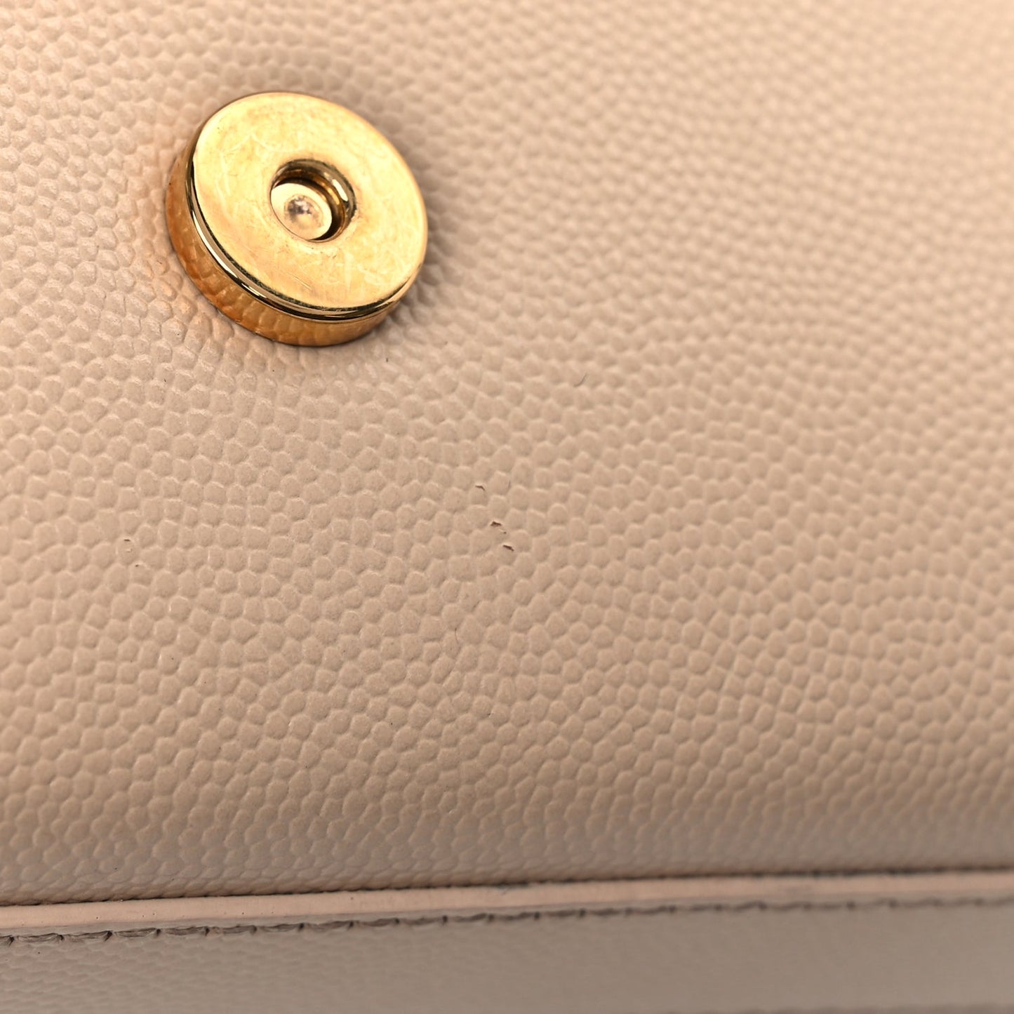 Saint Laurent Grain De Poudre Small Monogram Kate Satchel  Nude Powder