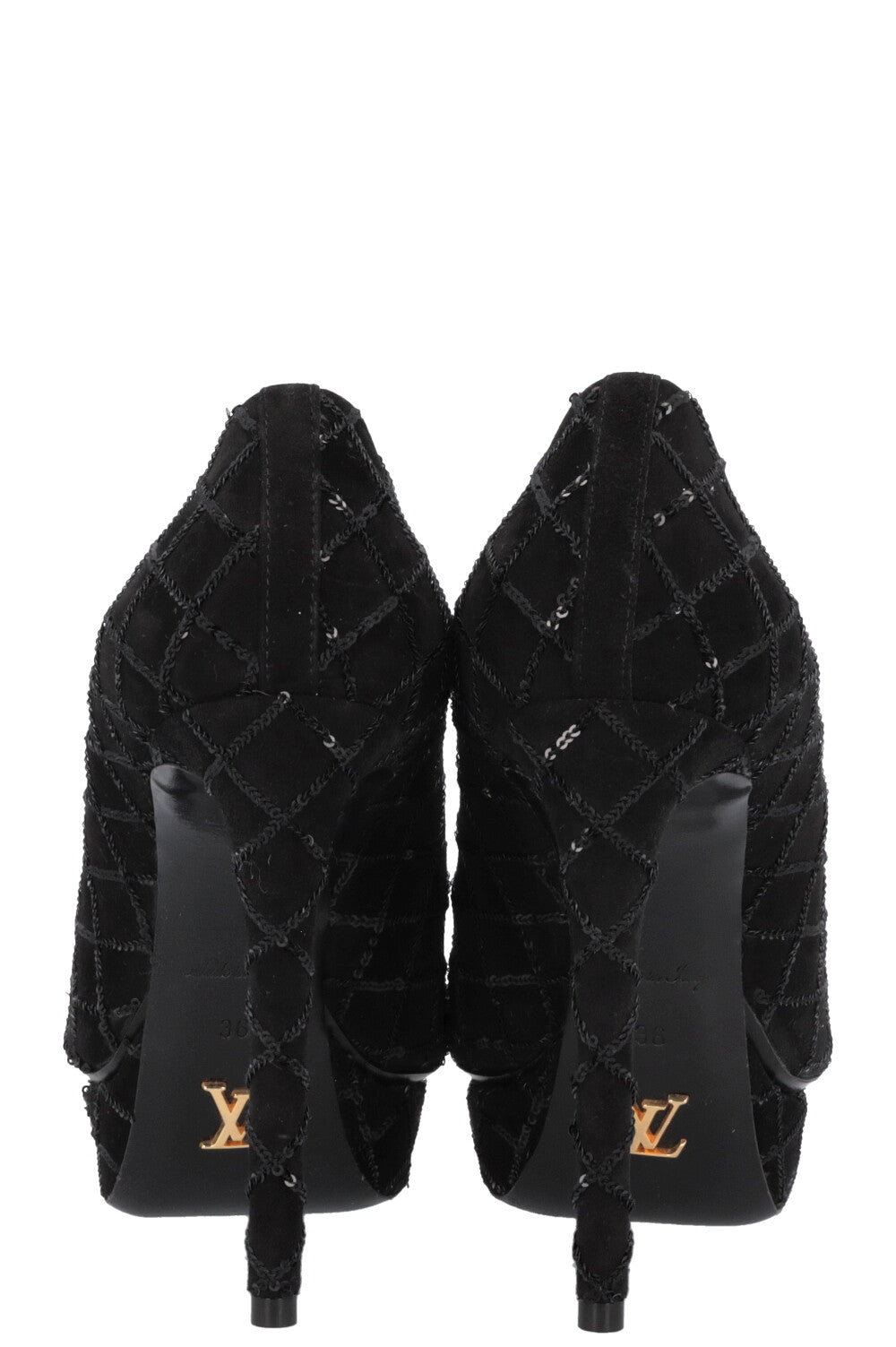 LOUIS VUITTON Heels Sequins Black