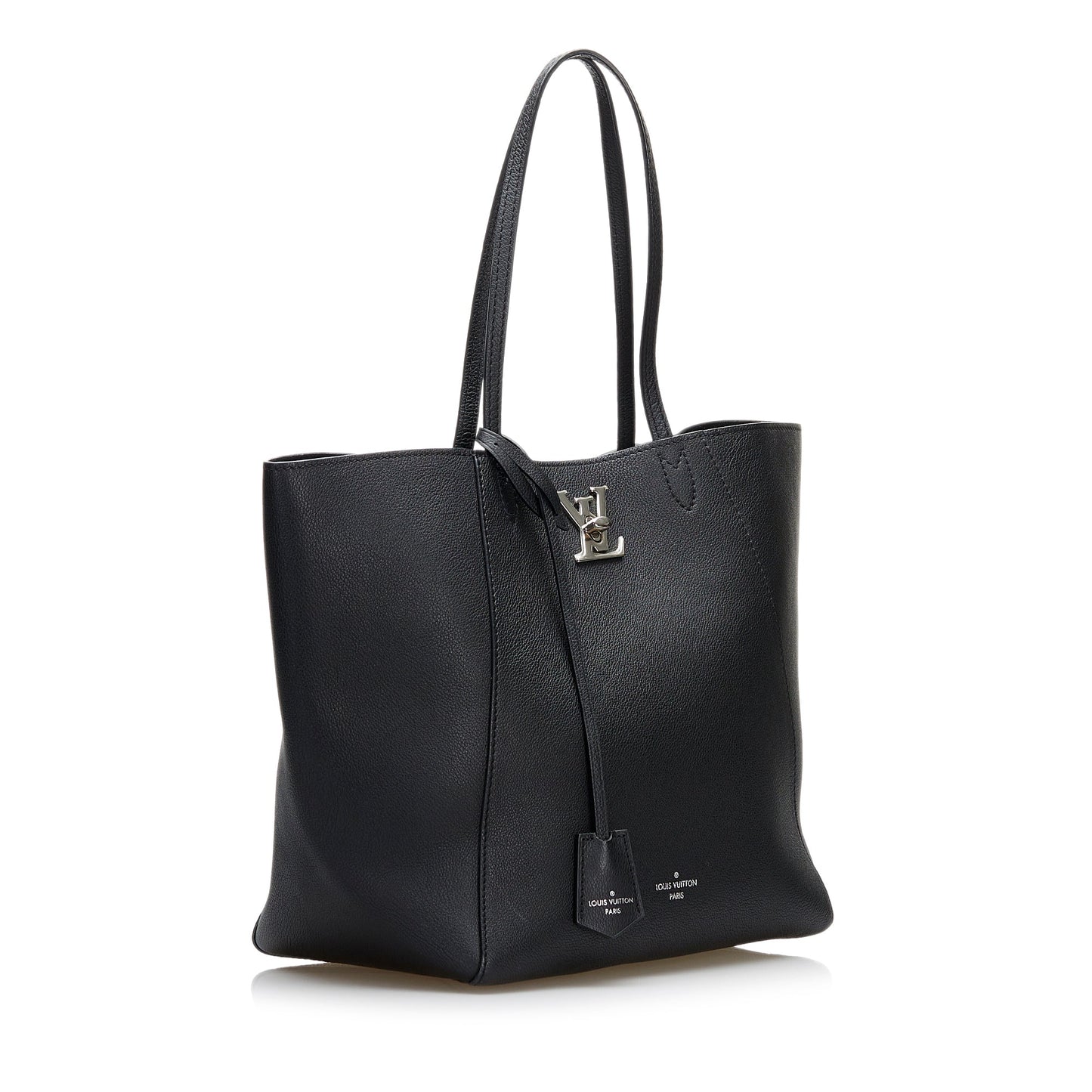 Louis Vuitton Lockme Cabas Black Silver