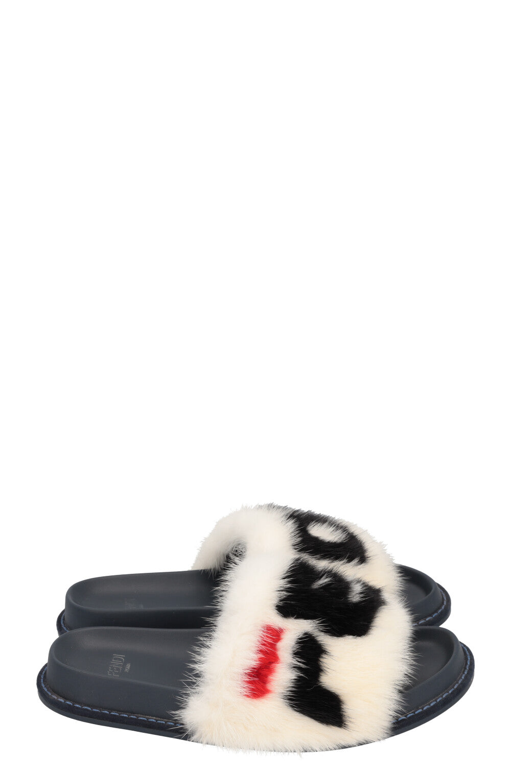 FENDI X FILA Slides Mink Logo