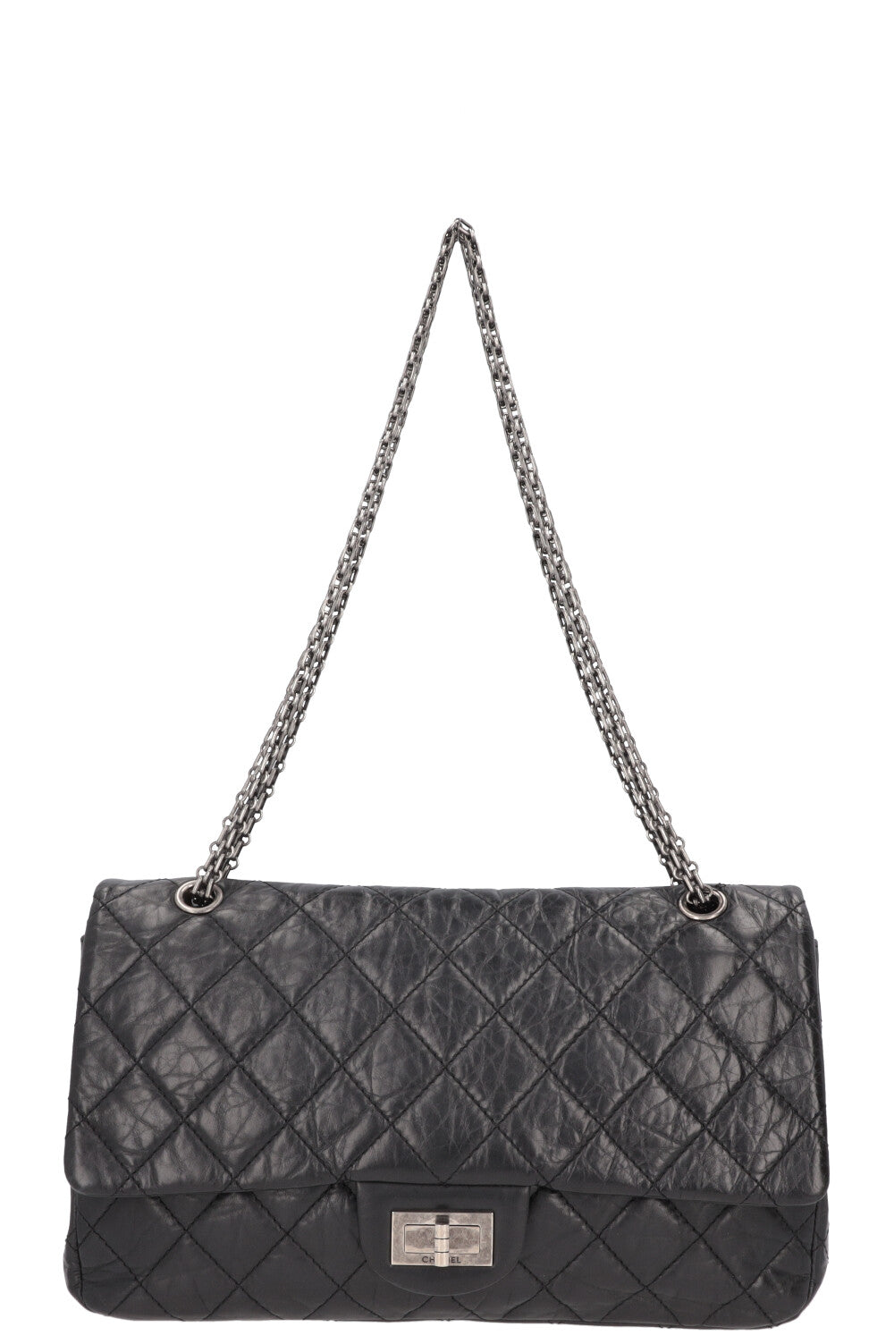 CHANEL Large 2.55 Reissue Bag Leather Black
