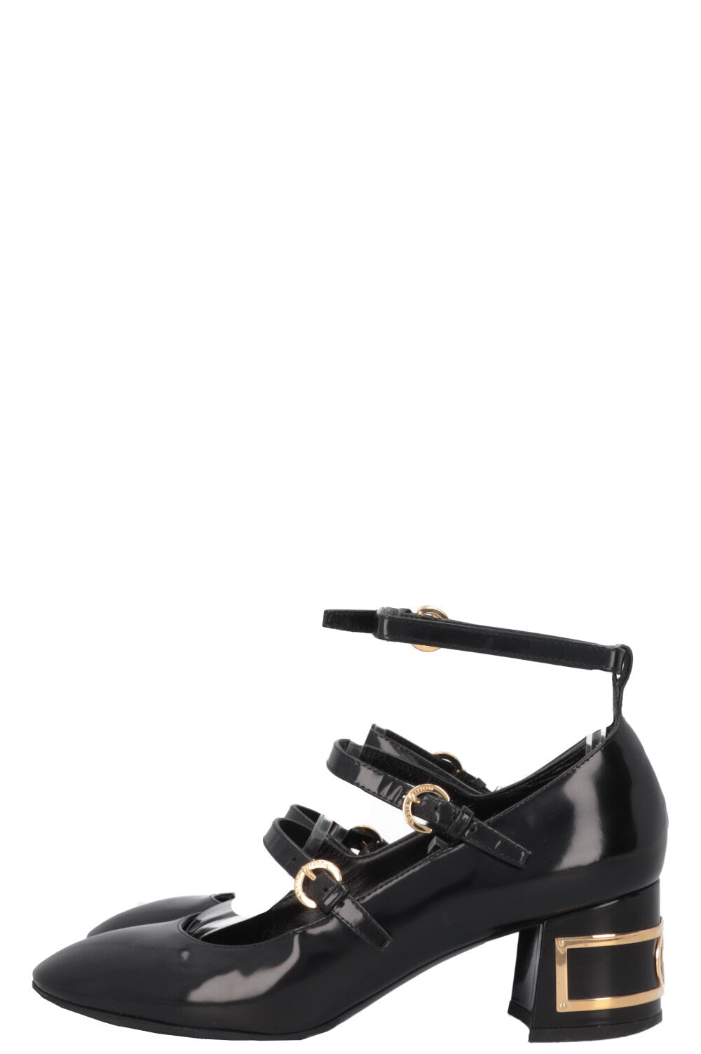 LOUIS VUITTON LV Heels Patent Black