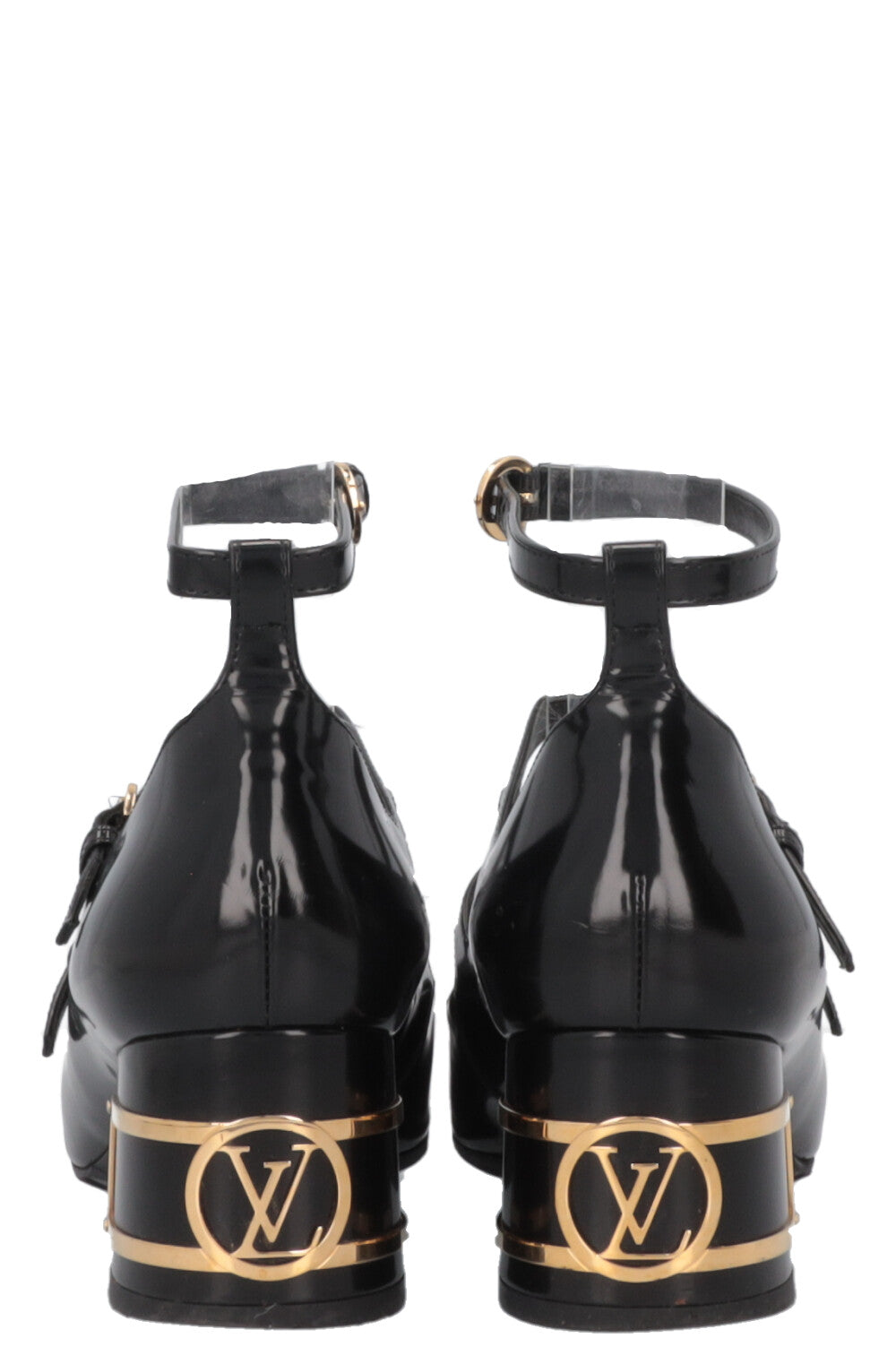 LOUIS VUITTON LV Heels Patent Black