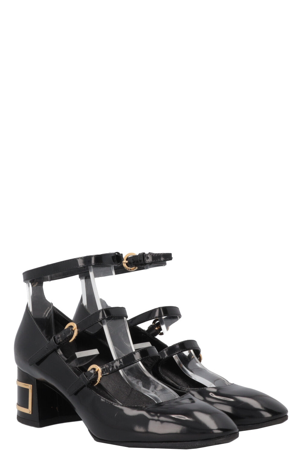 LOUIS VUITTON LV Heels Patent Black