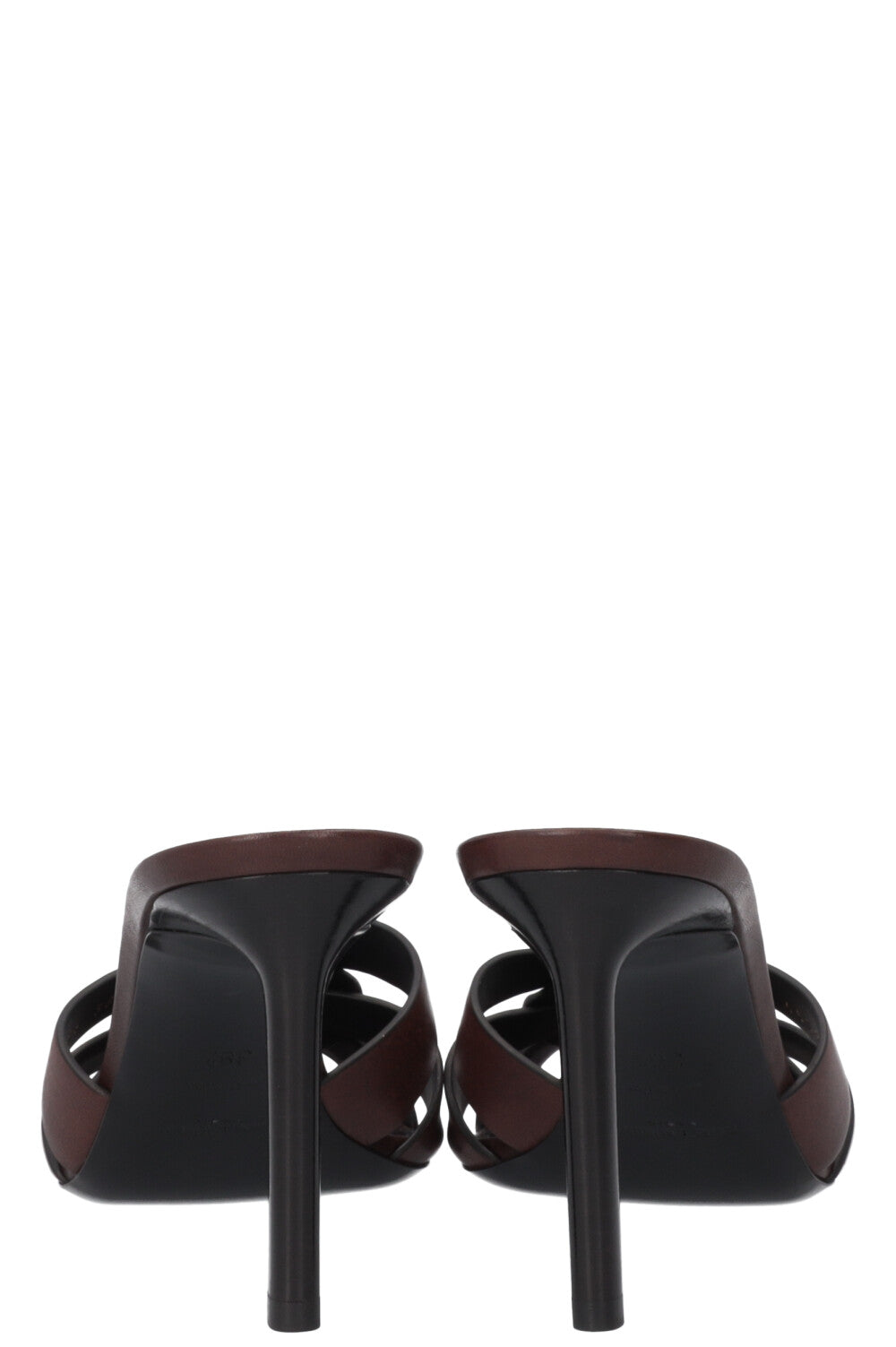 SAINT LAURENT Tribute 85 Mules Brown
