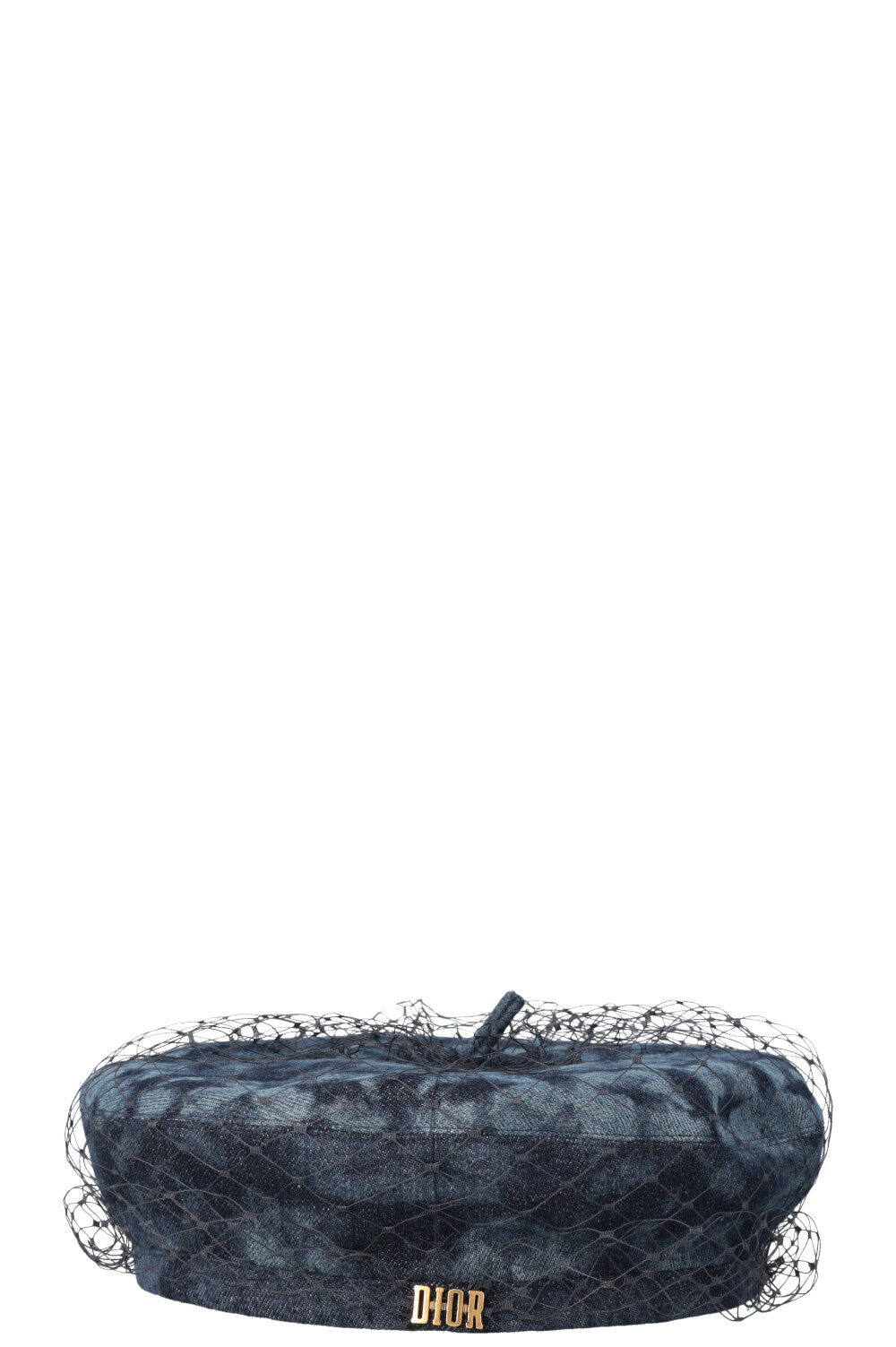 CHRISTIAN DIOR Tie Dye Arty Beret Denim