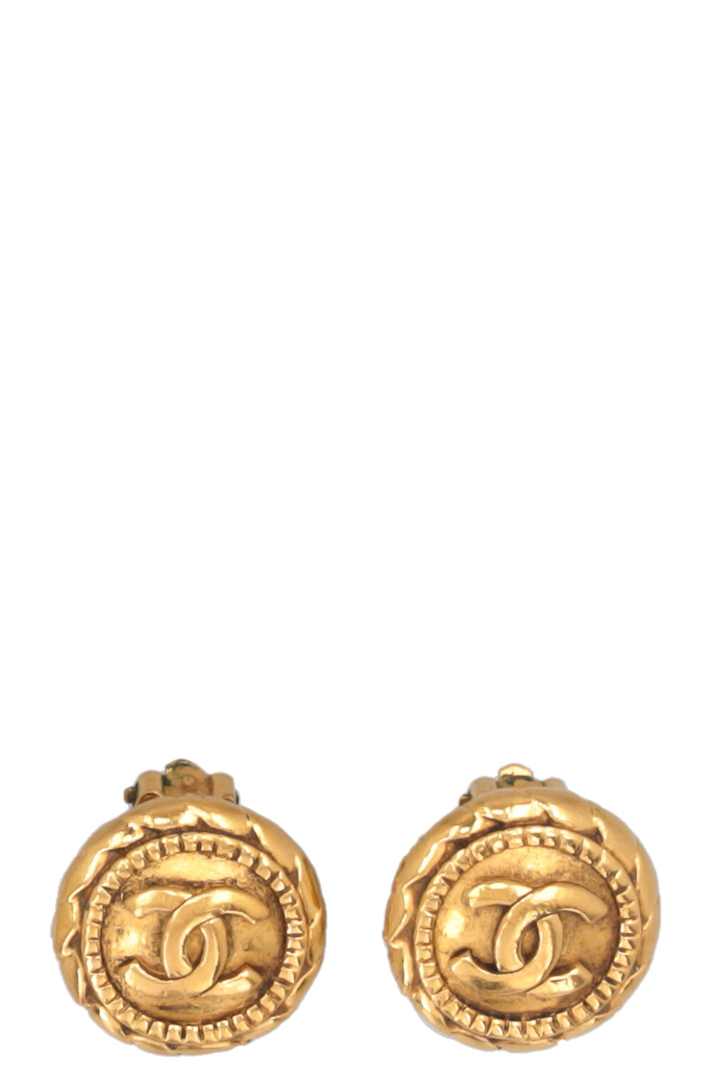 CHANEL CC Ear Clips Gold