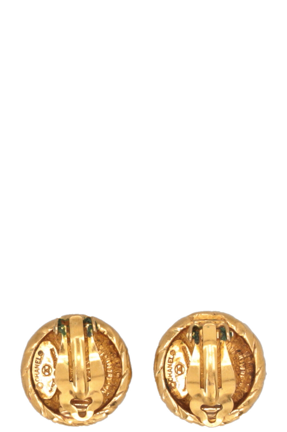CHANEL CC Ear Clips Gold