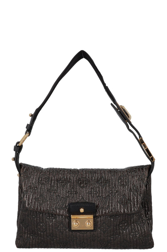 LOUIS VUITTON Motard Pochette Bag Metalassé Brown