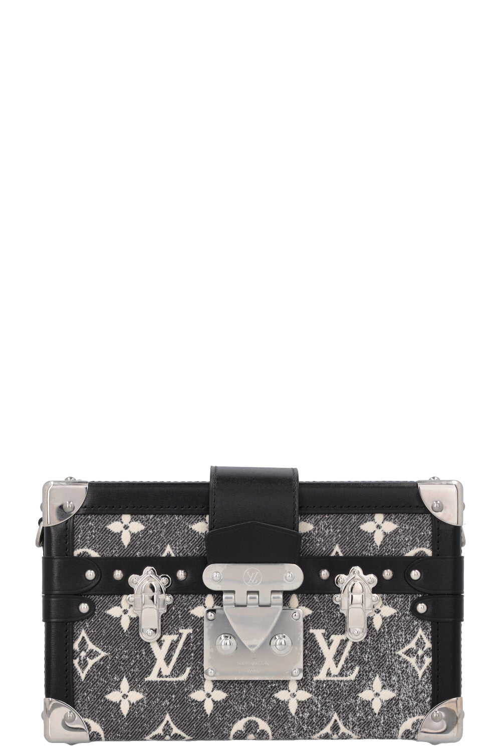 LOUIS VUITTON Petite Malle Jacquard Denim Grey