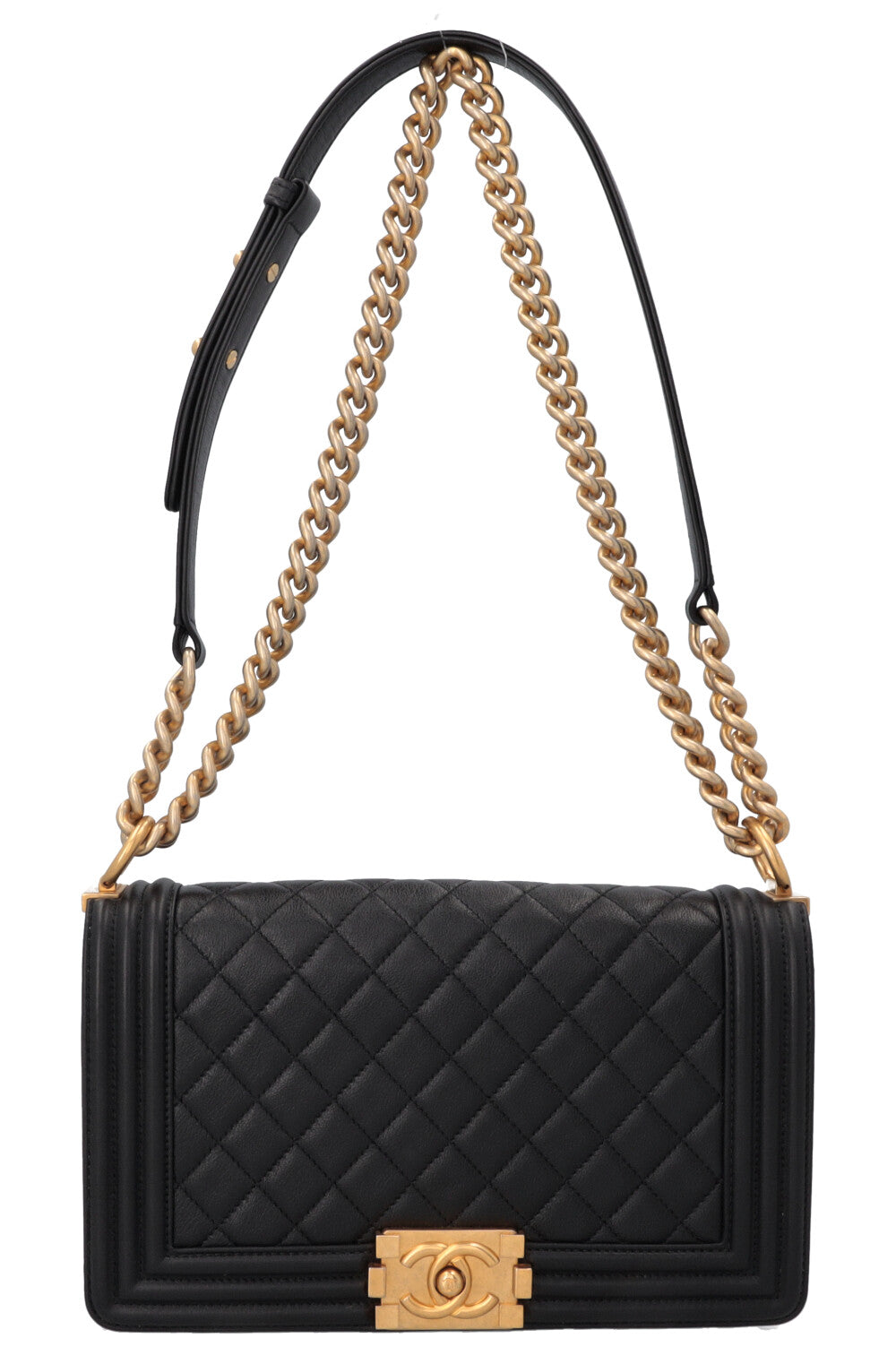 CHANEL Medium Boy Handbag Black