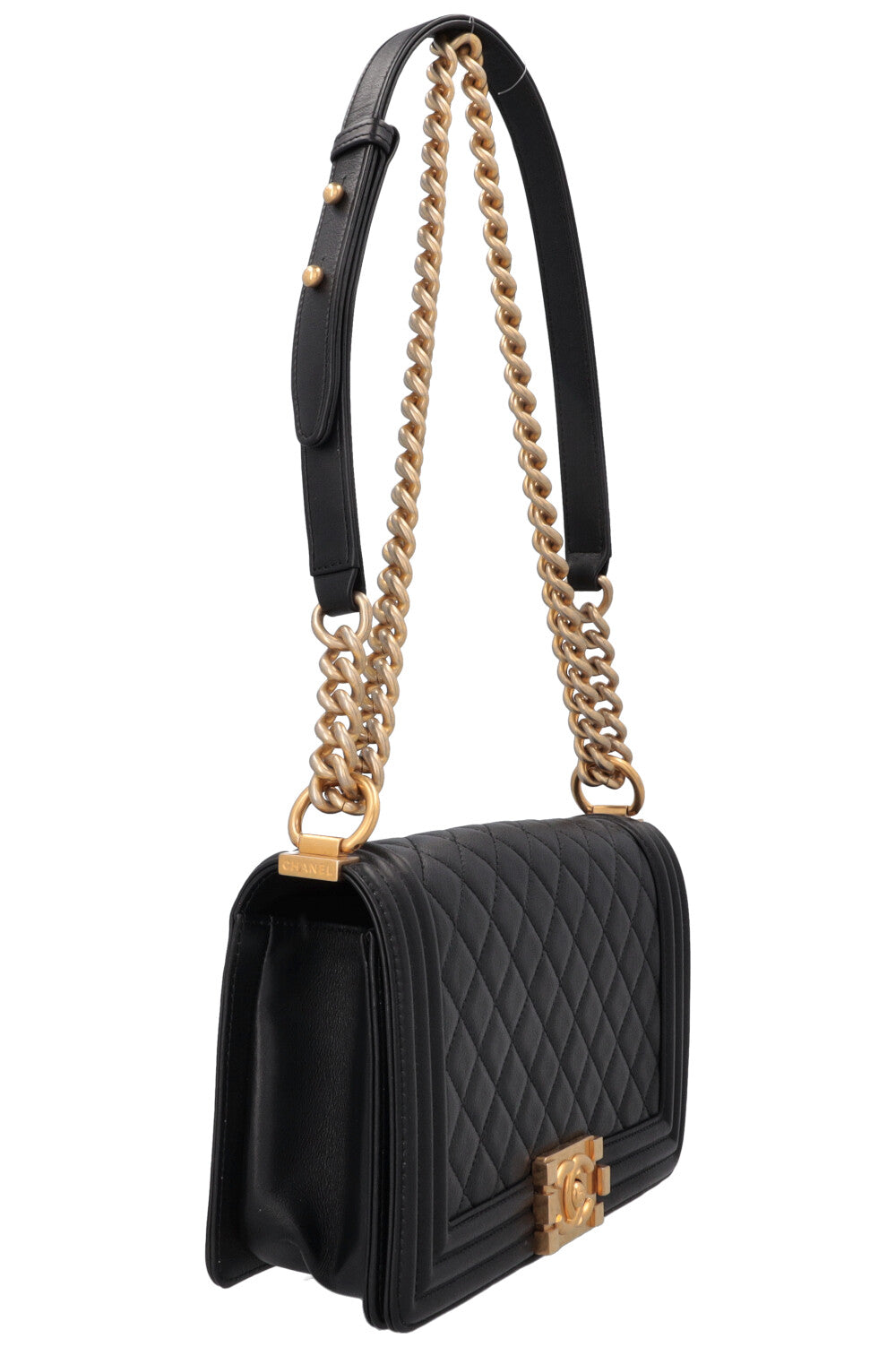 CHANEL Medium Boy Handbag Black