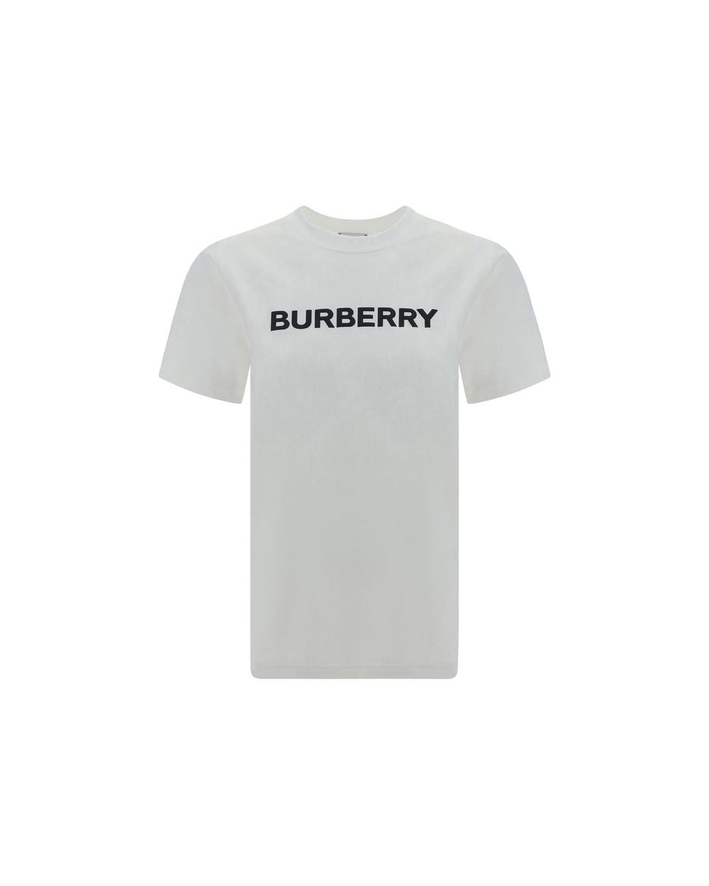 Burberry Logo TShirt Short Sleeves Women White Tops
