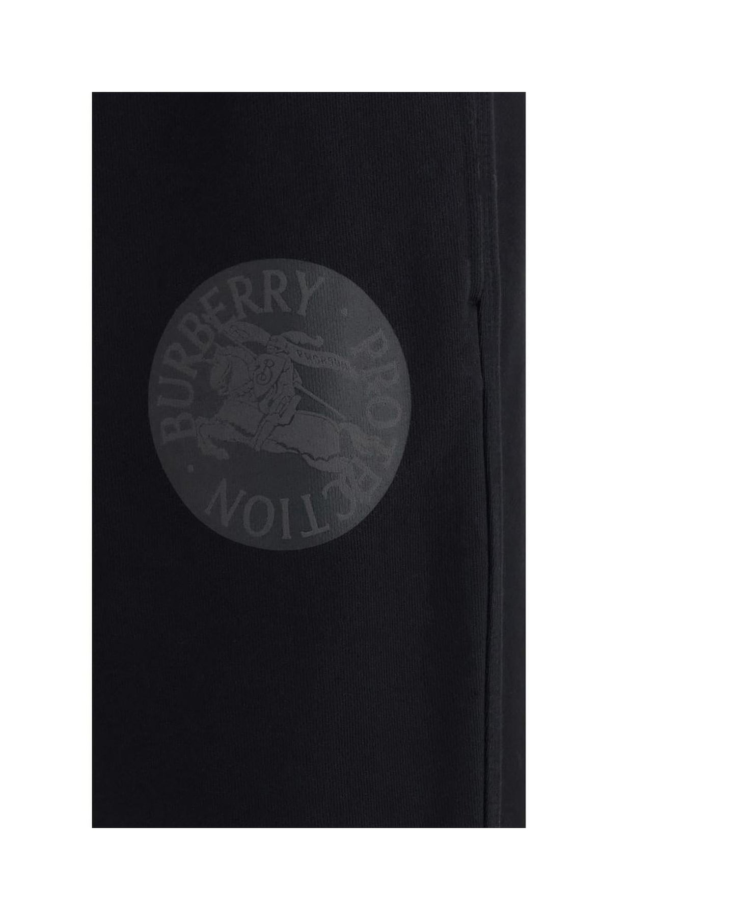 Burberry LogoEmbroidered Sweatpants Men Black Pants