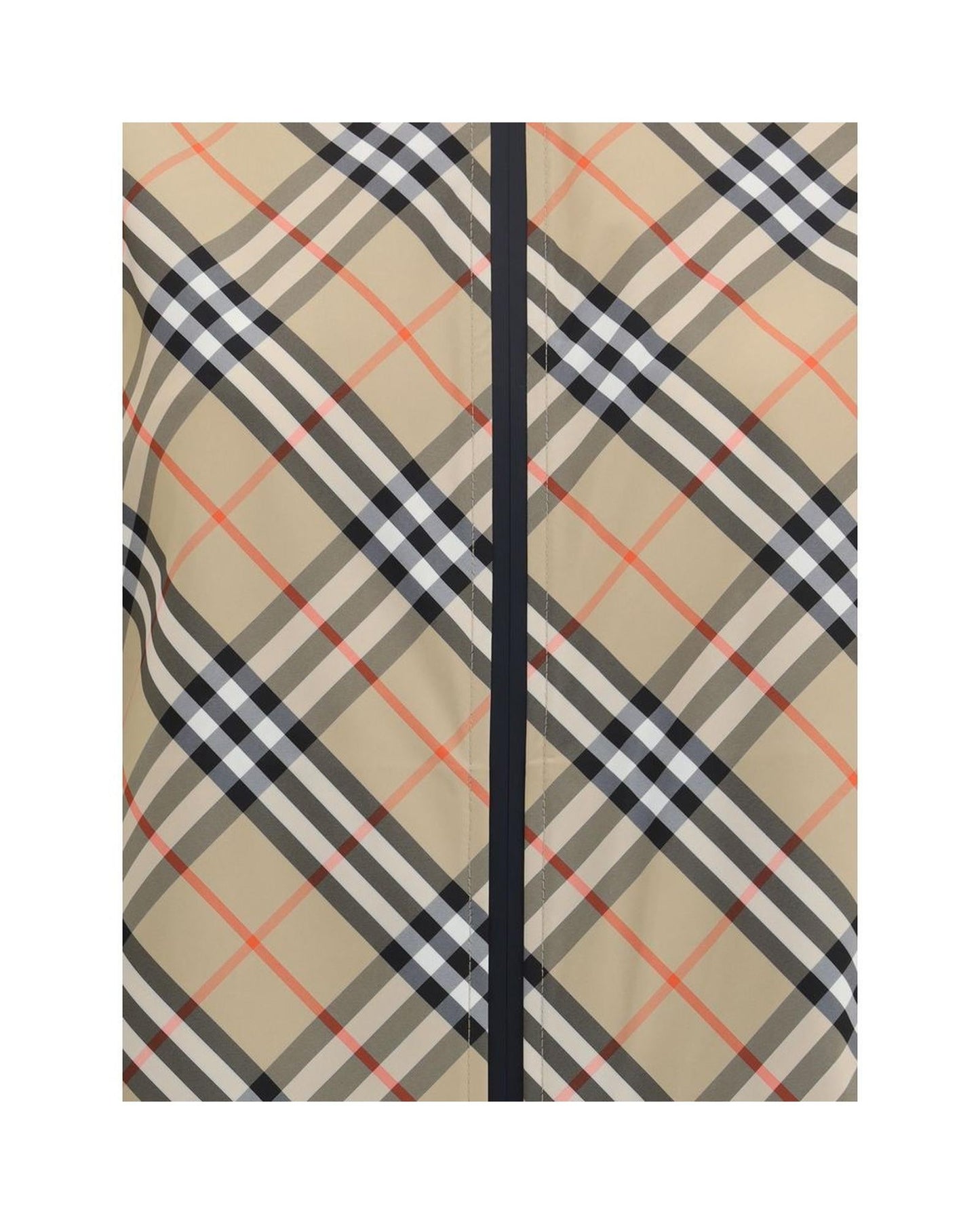 Burberry Plaid Pattern Outerwear Jacket Women Beige Jackets & Coats