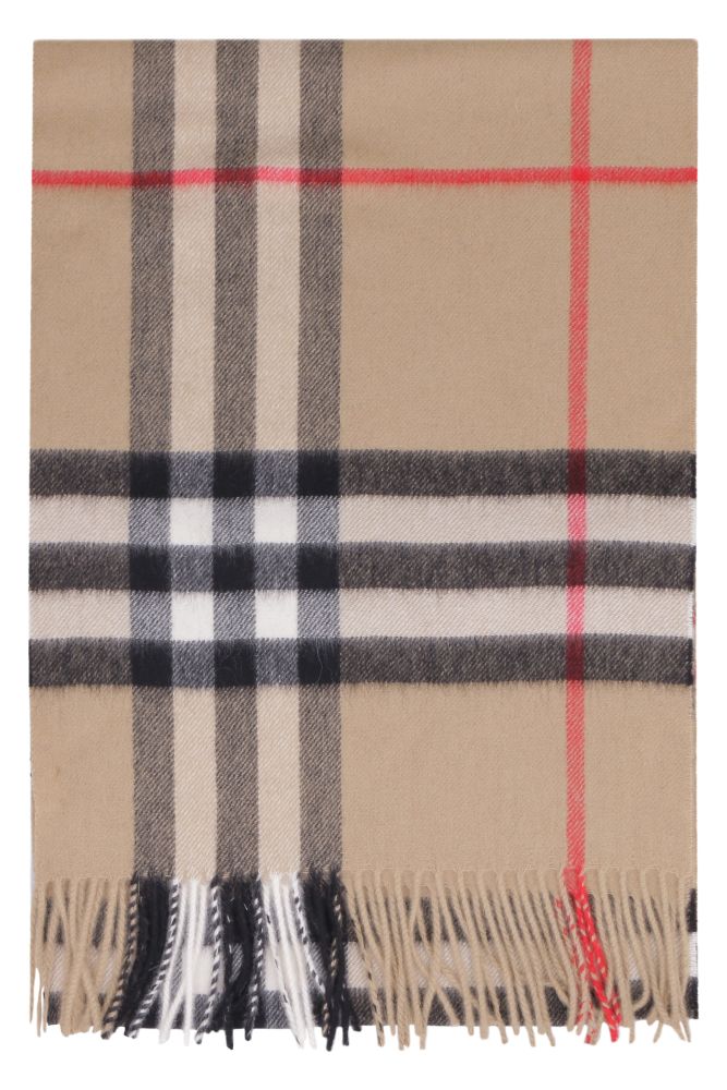 BURBERRY HO  CHECK OVERSIZED SCARF