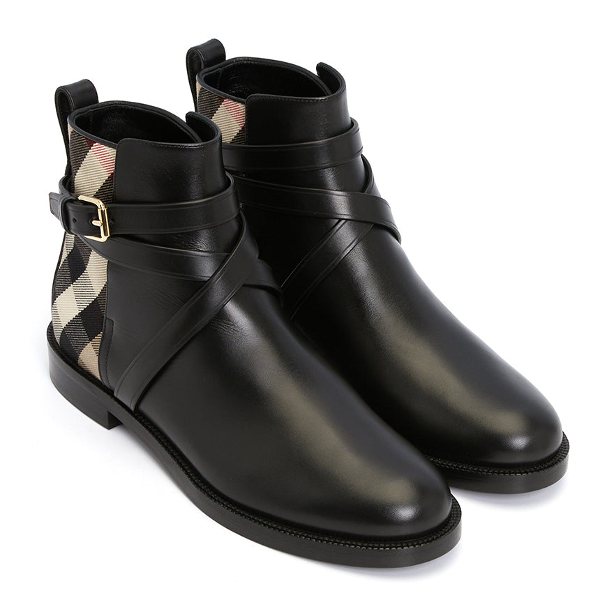 BURBERRY PRYLE HO  CHECK BOOTIES