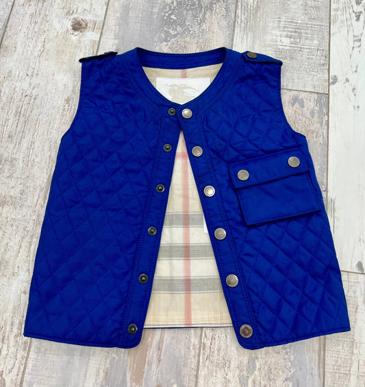BURBERRY TODDLER'S QUILTED HO  CHECK VEST