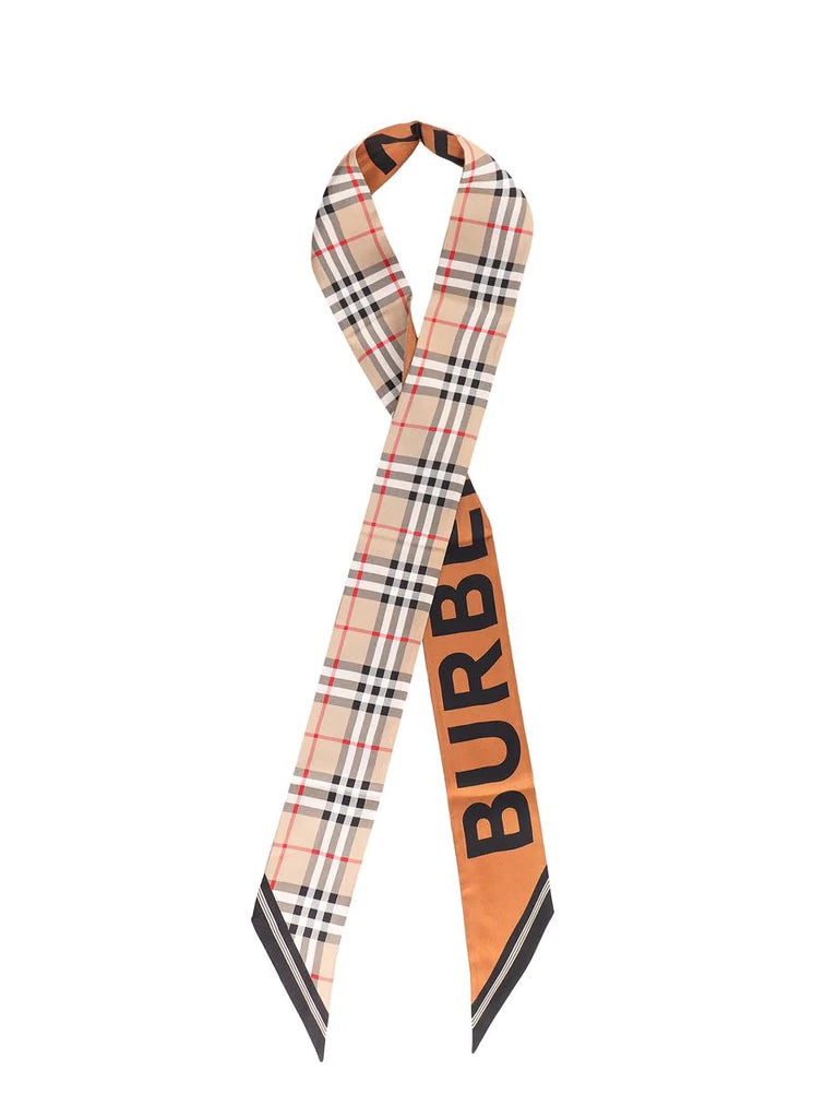 BURBERRY   CHECK SILK TWILLY SCARF