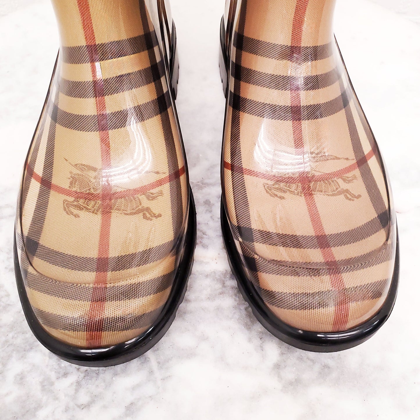 BURBERRY RAIN BOOTS - SIZE 38