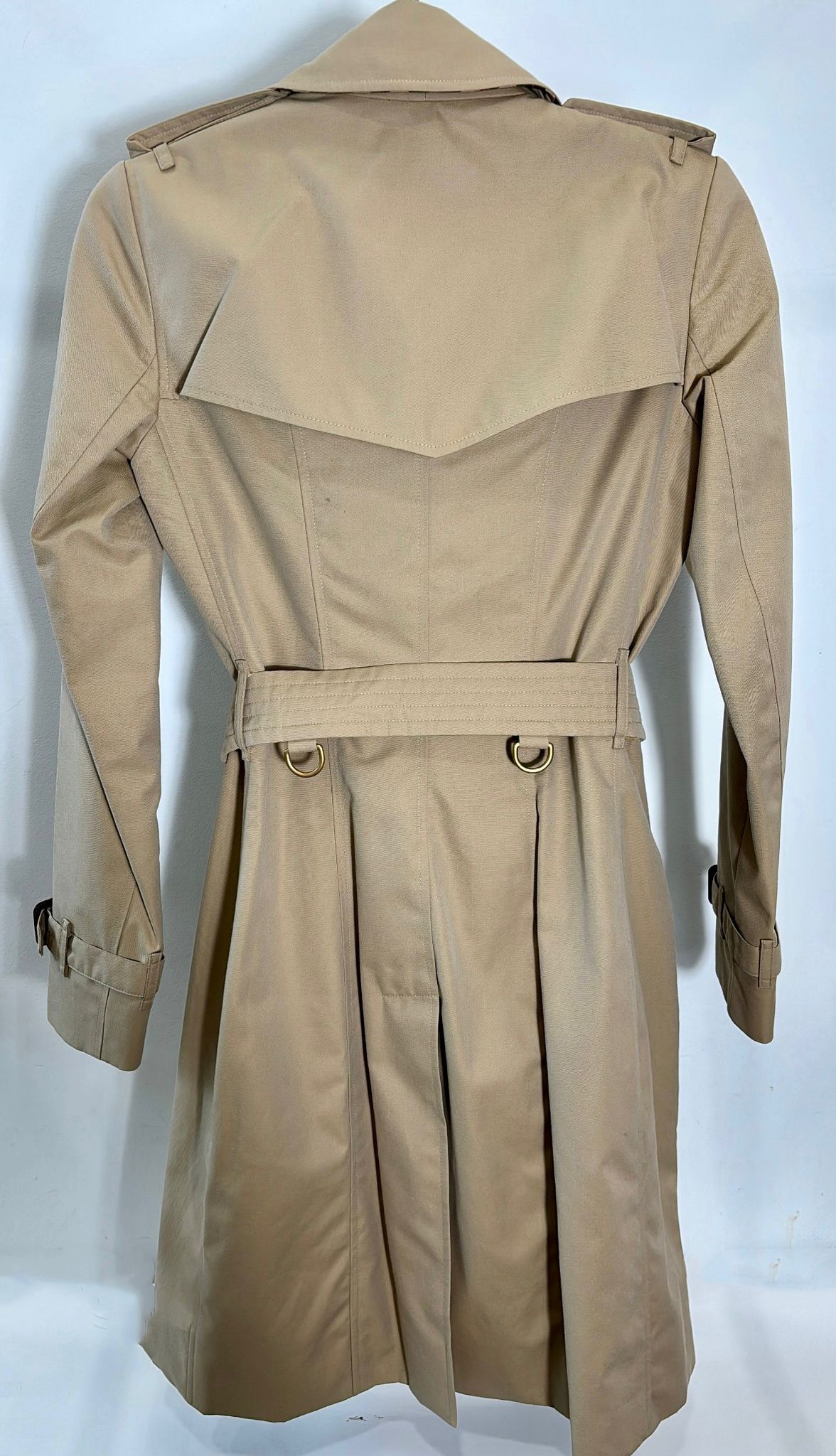 BURBERRY SHORT KENSINGTON HERITAGE COTTON TRENCH COAT