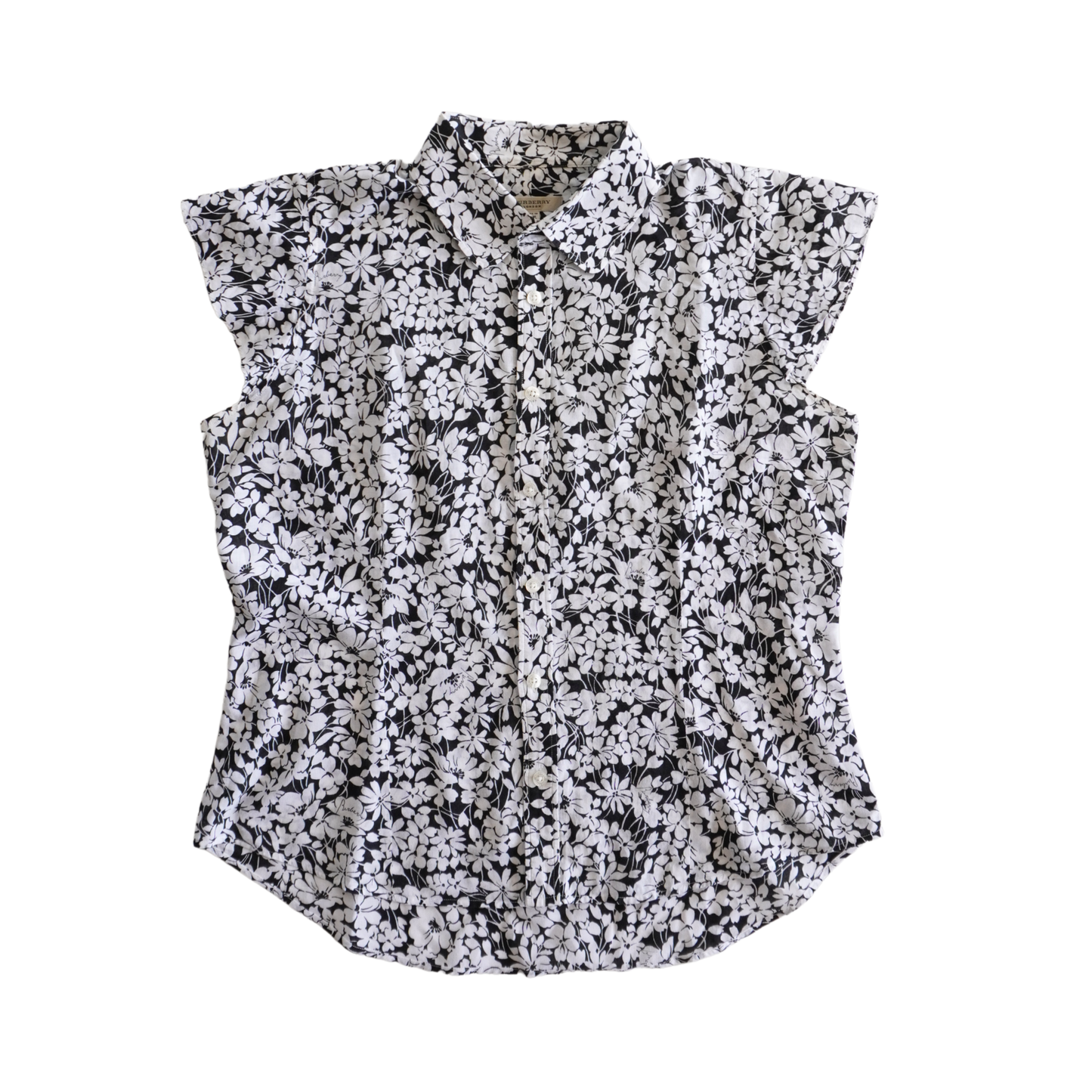 Burberry Cap Sleeve Blo  - Women's L