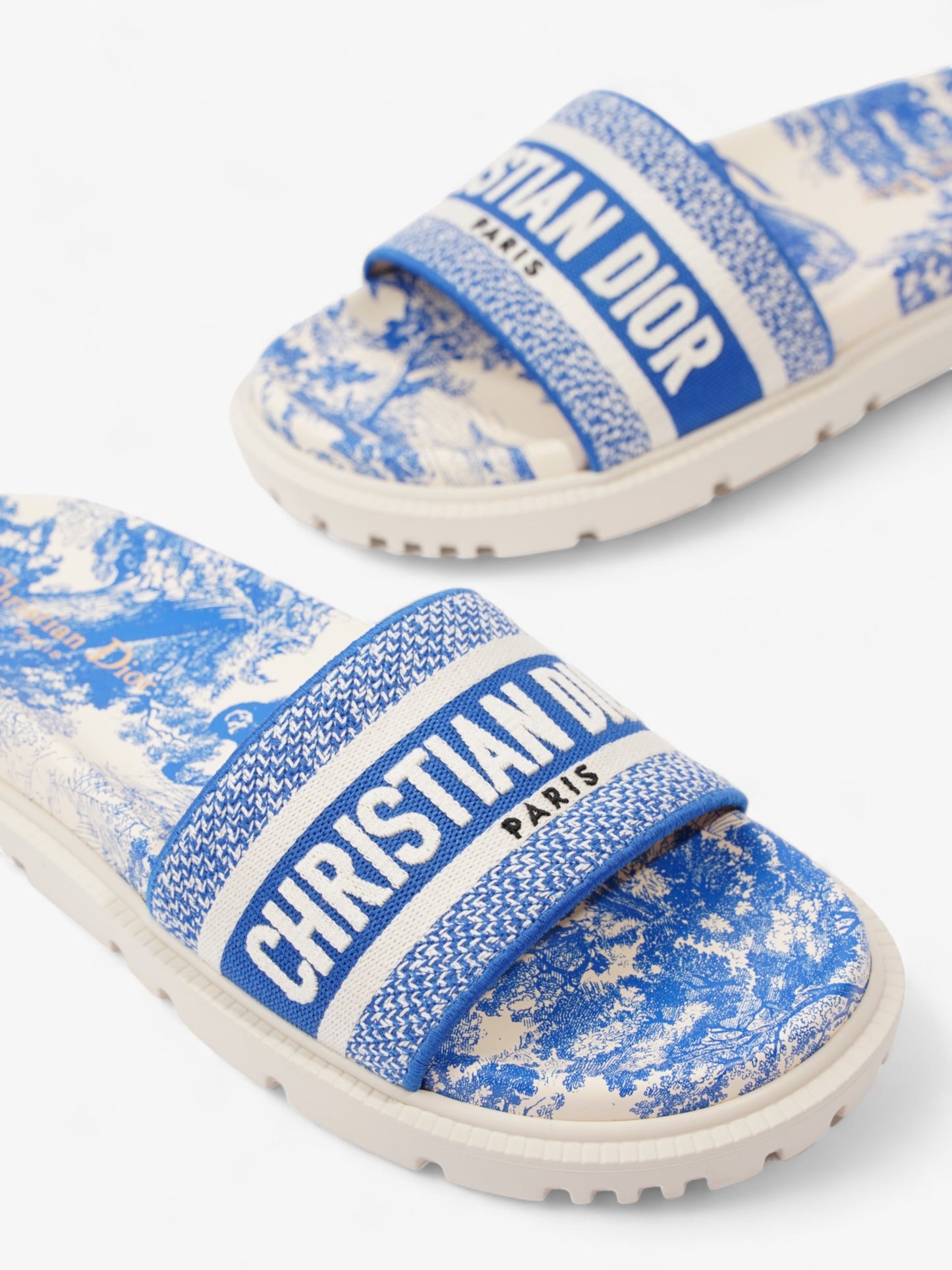 Christian Dior Dway White / Blue Canvas EU 39 UK 6