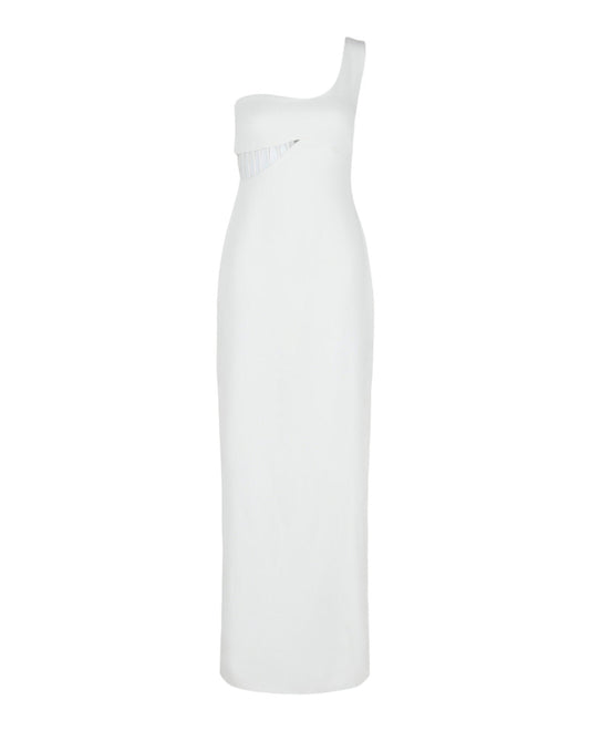 Givenchy Womens One-Shoulder Cutout Gown