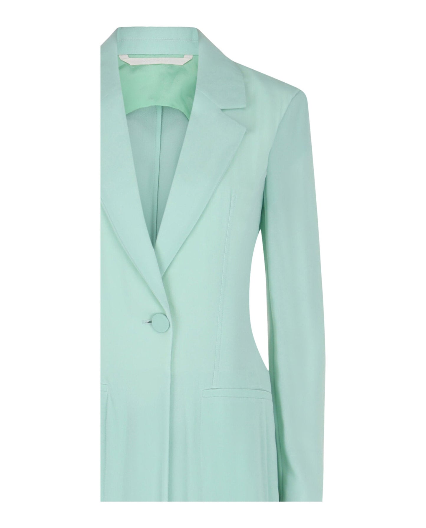 Givenchy Womens Single-Breasted Sheer Longline Coat