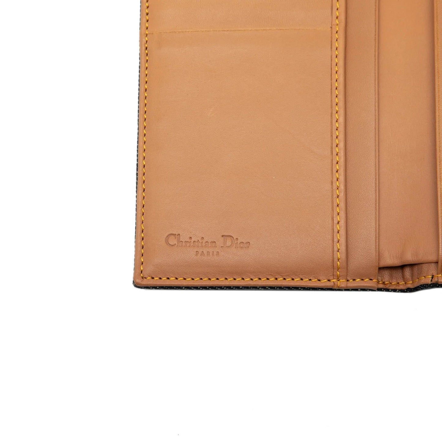 Blue Dior Denim Saddle Trifold Continental Wallet