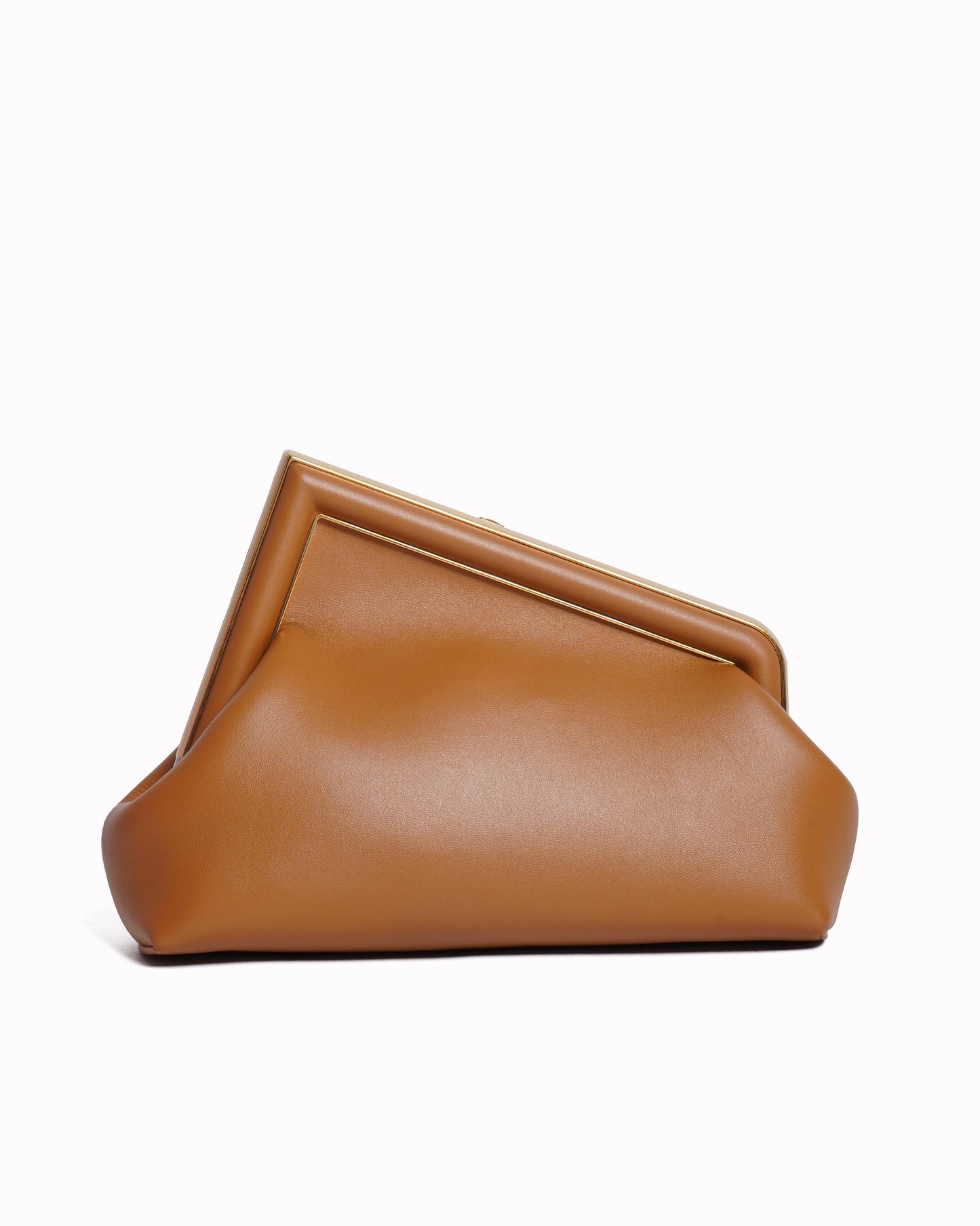 Fendi first small leather bag in tan